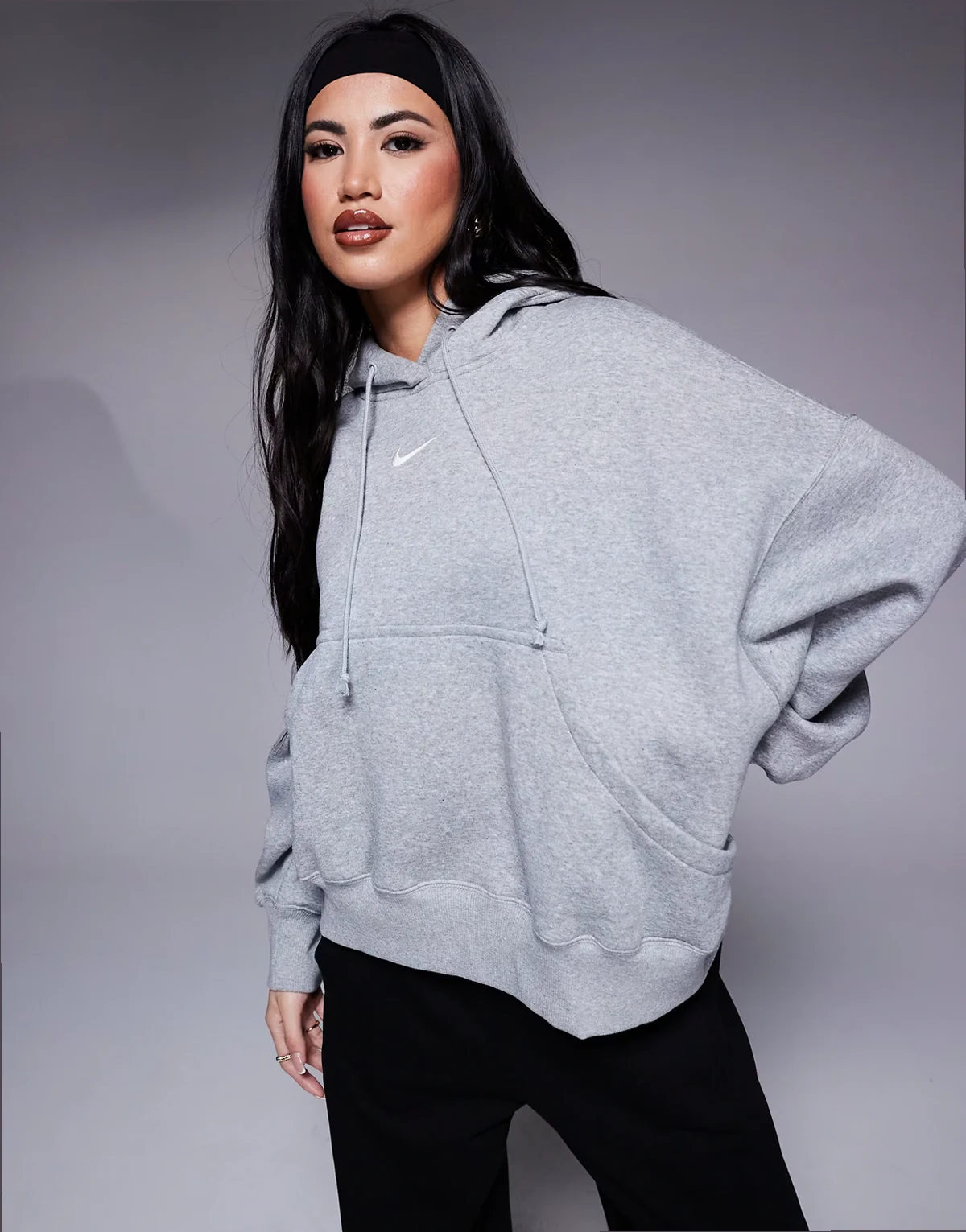 Phoenix over-oversized hoodie in gray