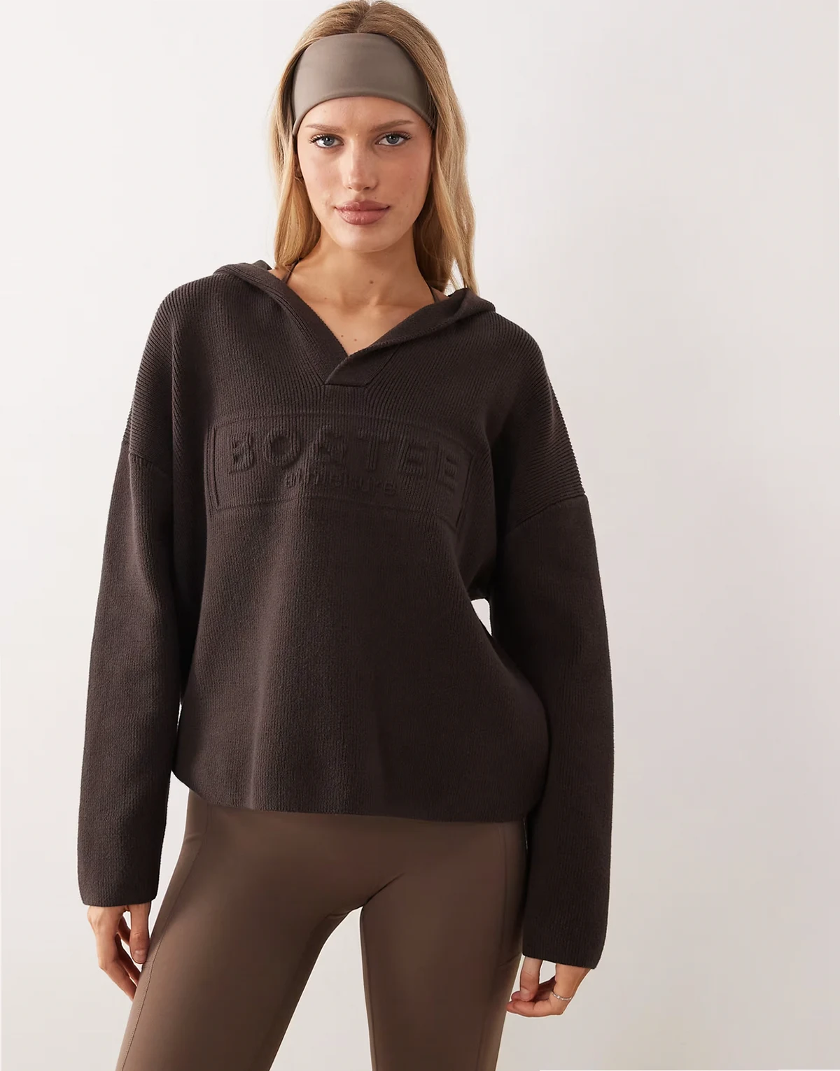 oversized hoodie in espresso