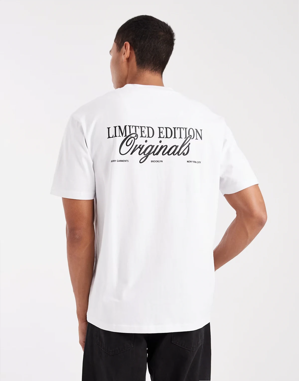 relaxed fit originals graphic print T-shirt in white