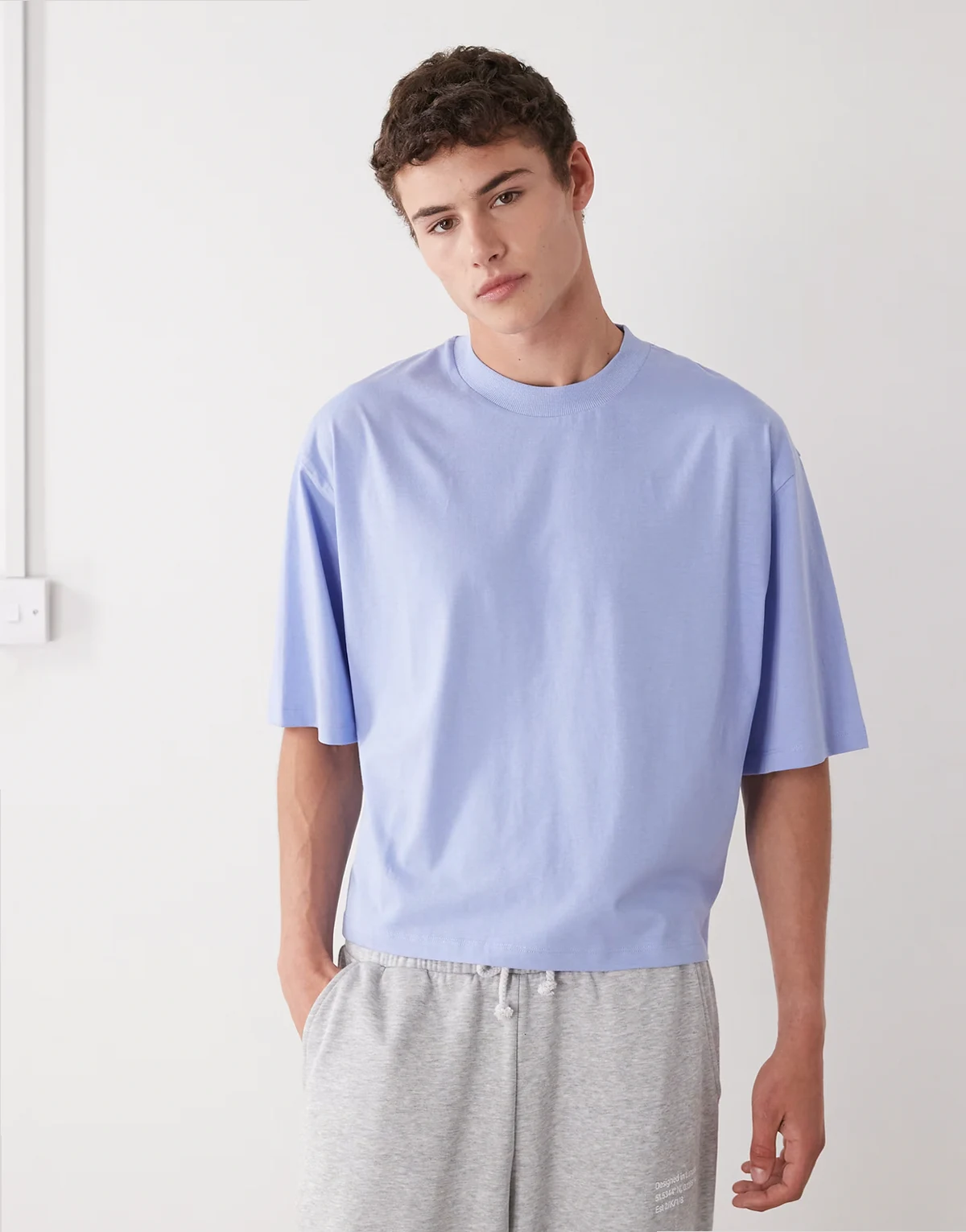 boxy t-shirt in light blue