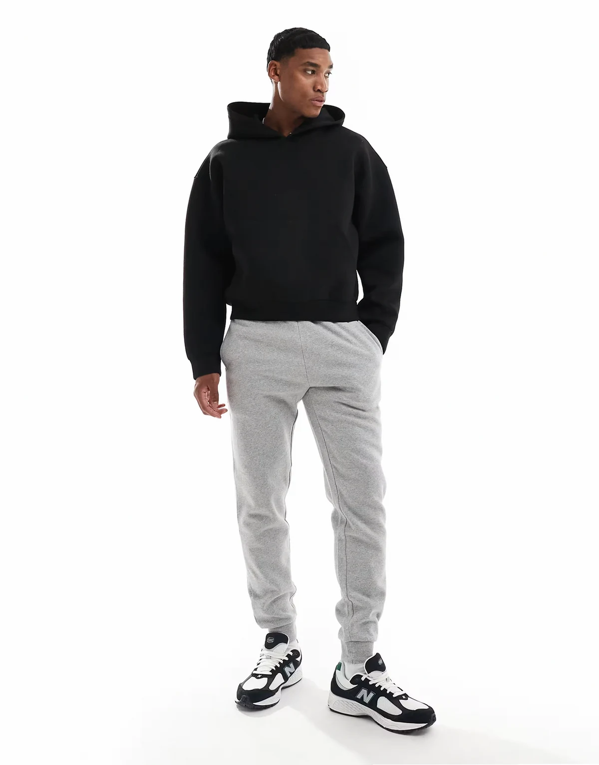 sweatpants in gray melange