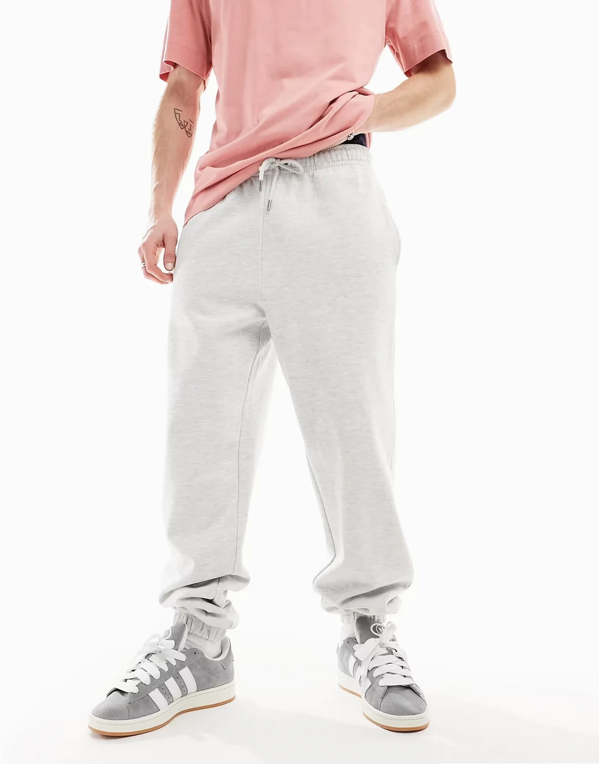 sweatpants in gray marl