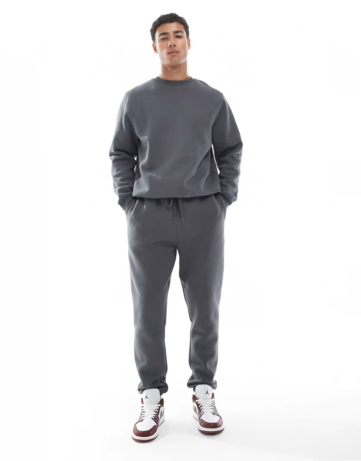 Essentials slim sweatpants in dark gray