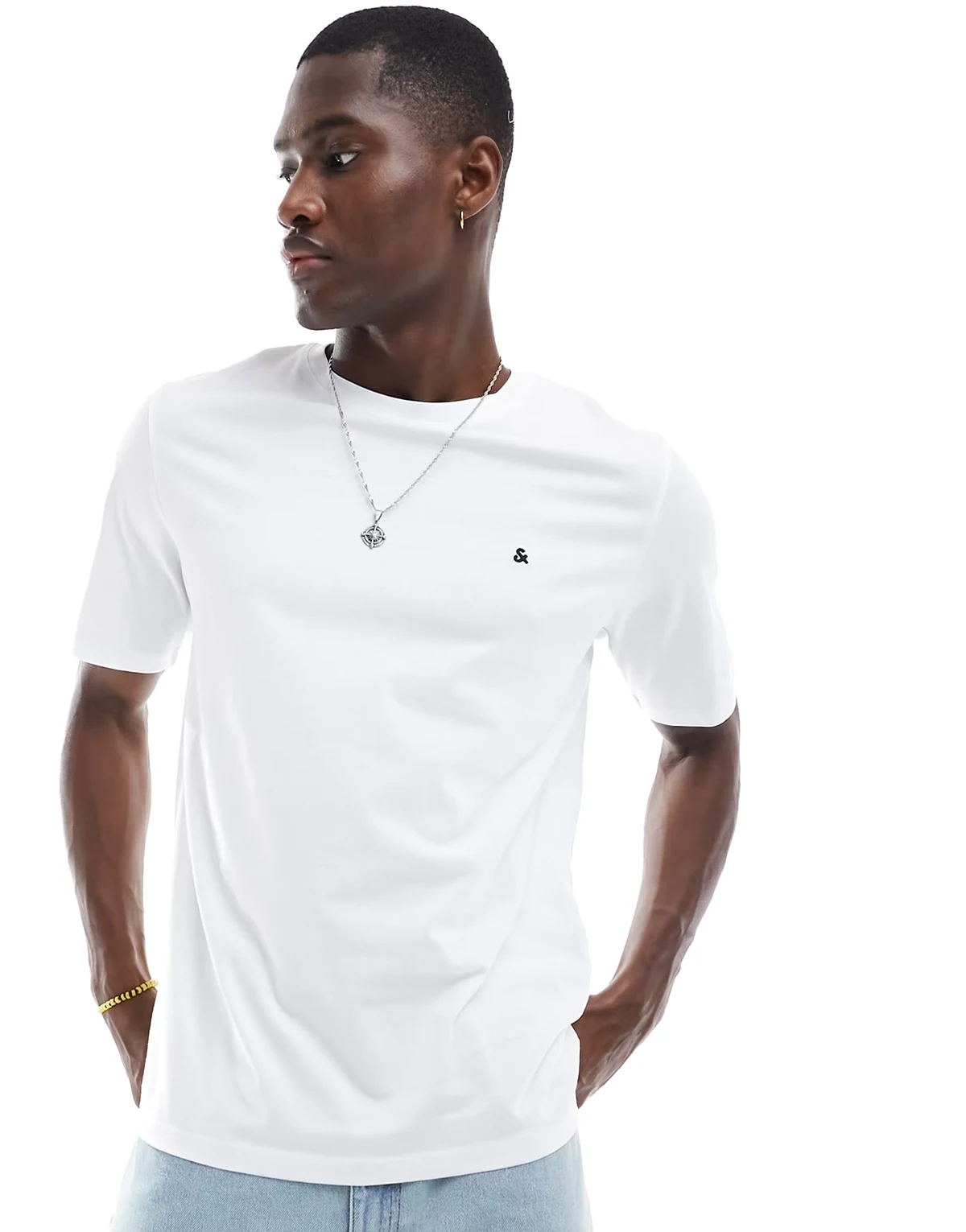 T-shirt with logo in white