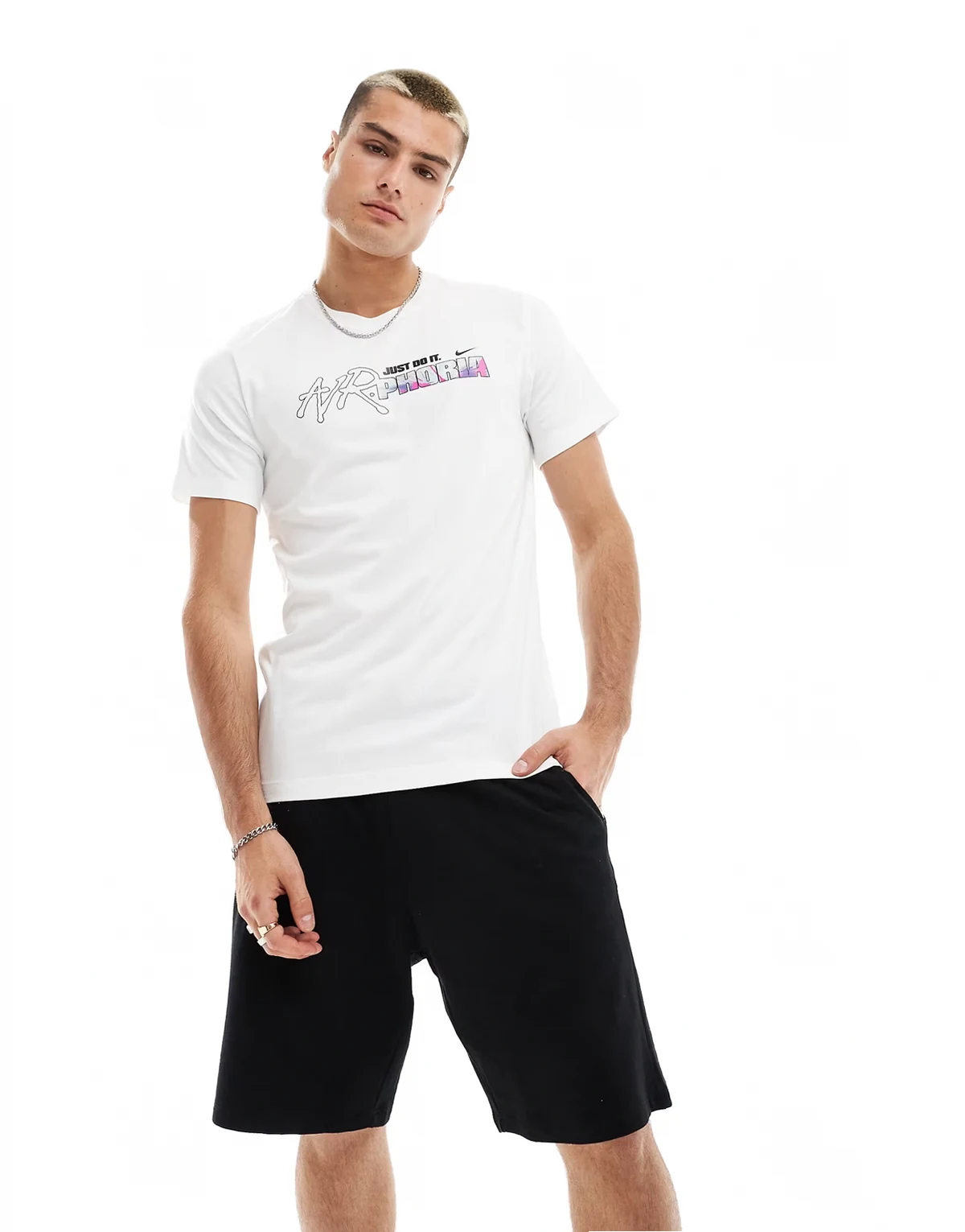 Air backprint t-shirt in white