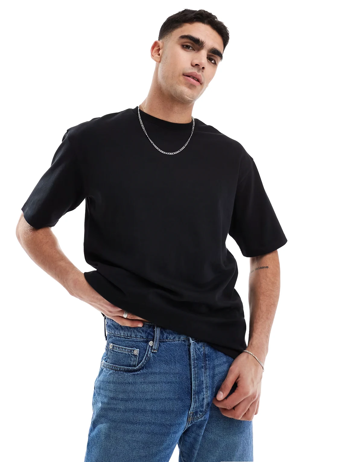 relaxed fit airflex t-shirt in black