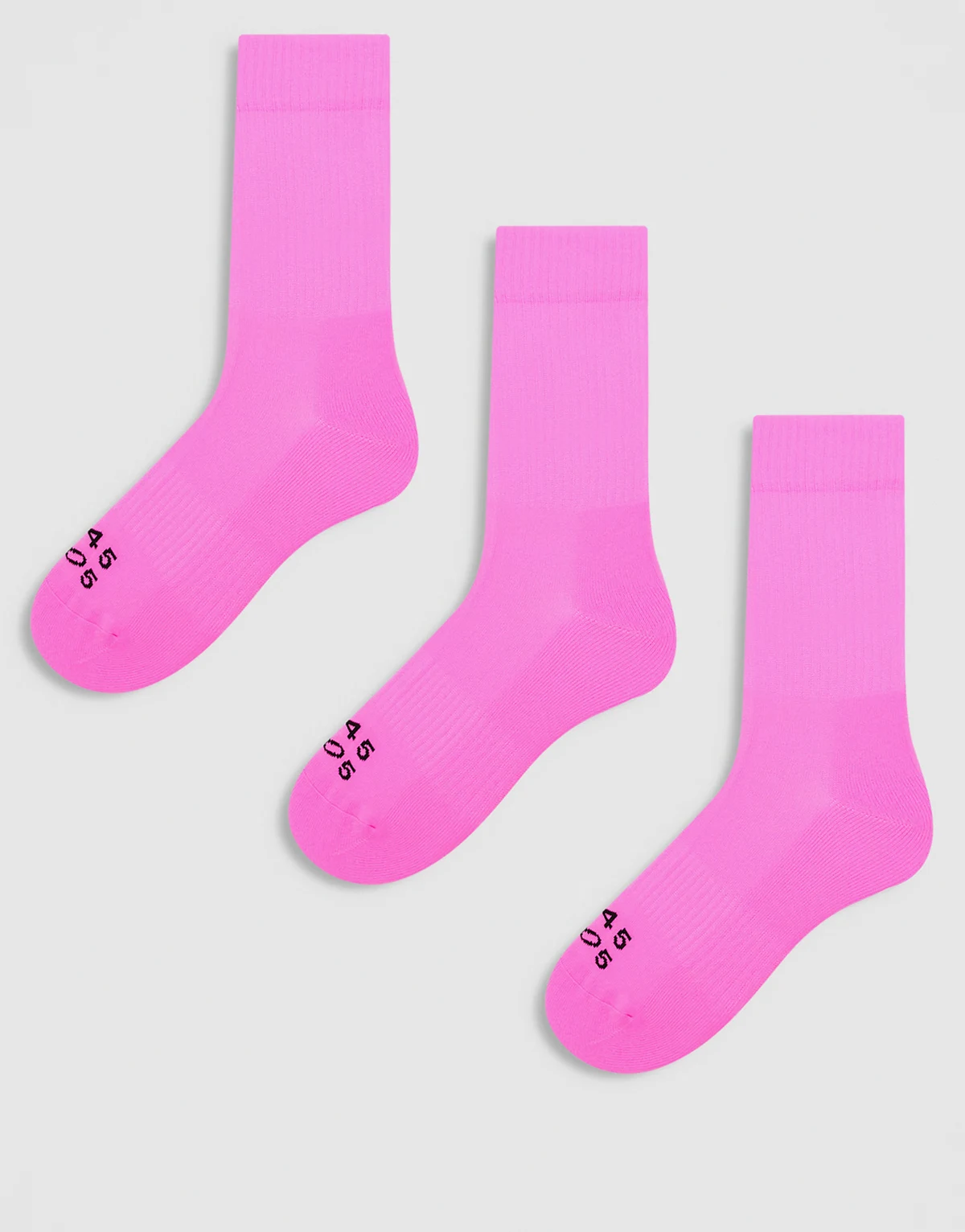 – Running – 3er-Pack Laufsocken in Neonpink mit Fußgewölbestütze und antibakteriellem Finish