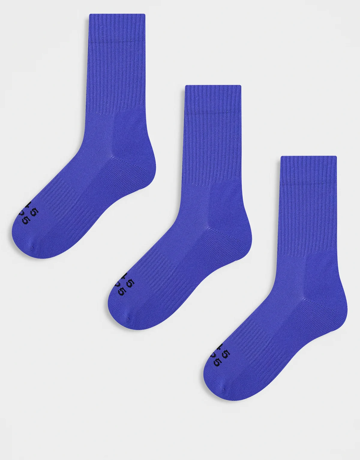 – Icon – 3er-Pack Laufsocken mit Fußgewölbestütze und antibakteriellem Finish in Ultraviolett