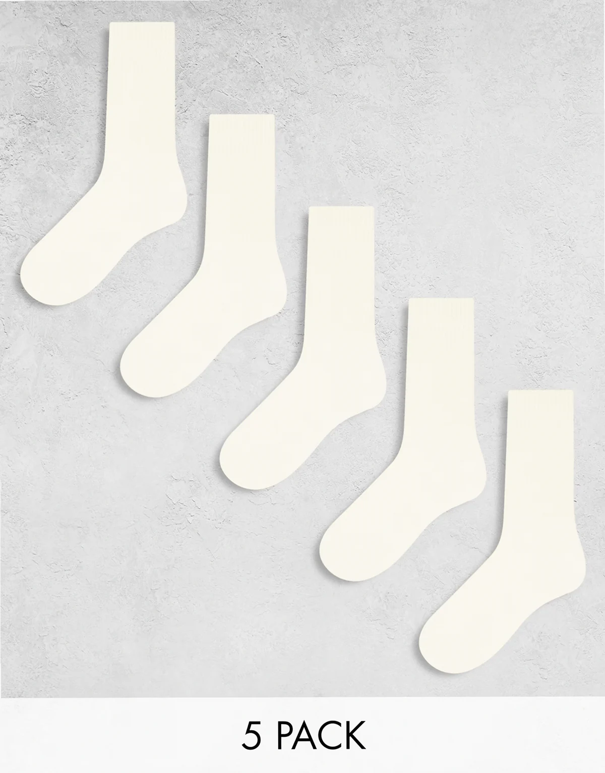 – Sportsocken in Creme, 5-er Pack