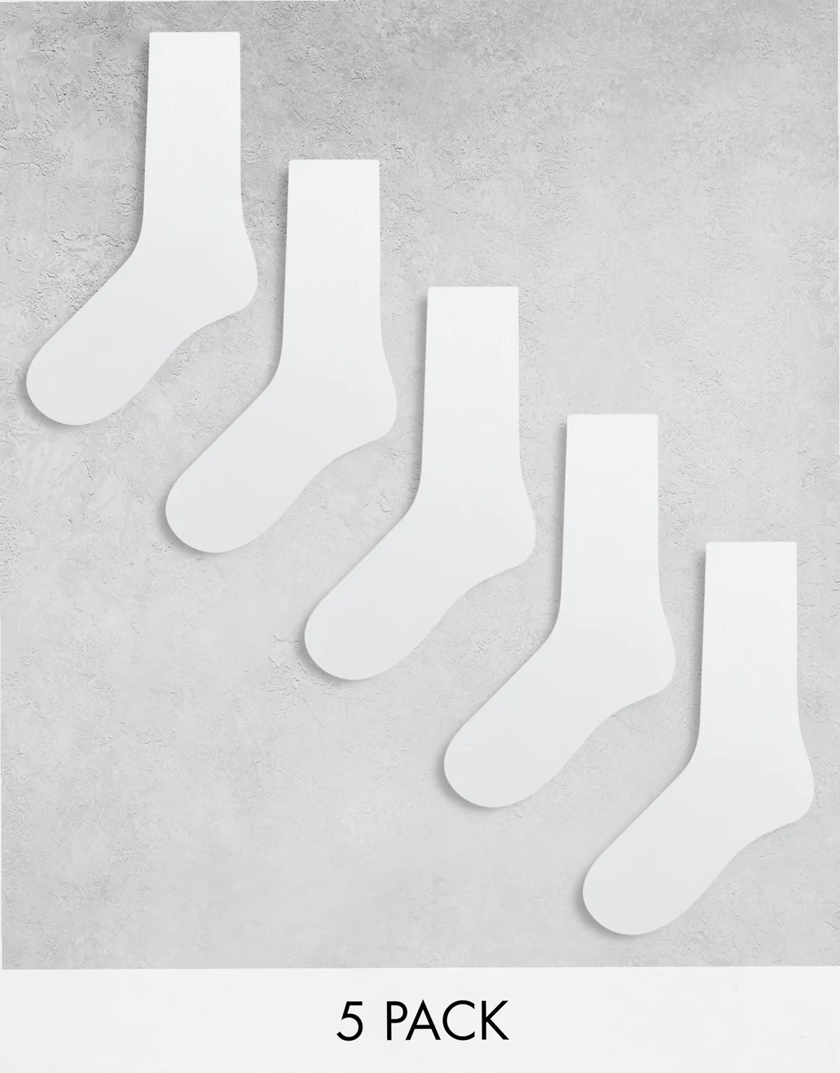 – Weiße Tennissocken im 5er-Pack