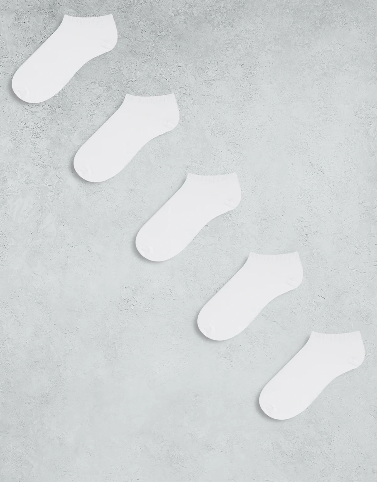 – 5er-Pack Sneaker-Socken in Weiß