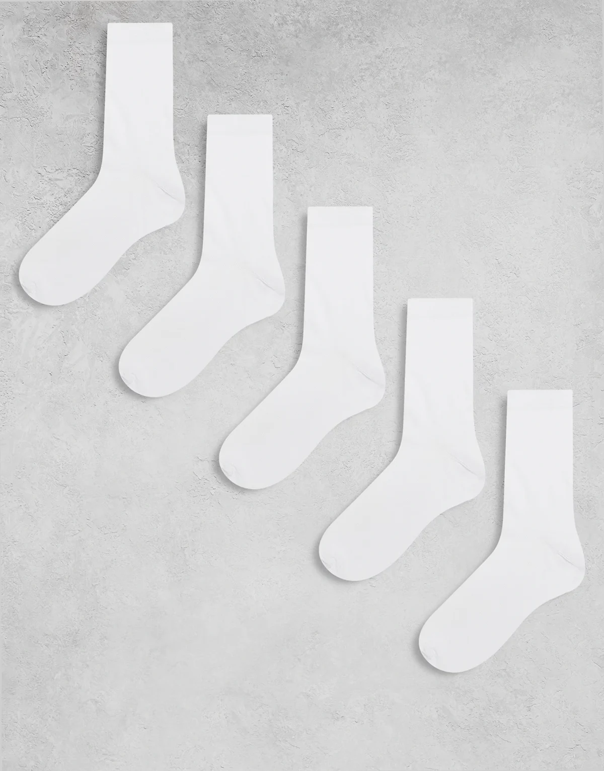 – 5er-Pack Socken mit hohem Baumwollanteil in Weiß