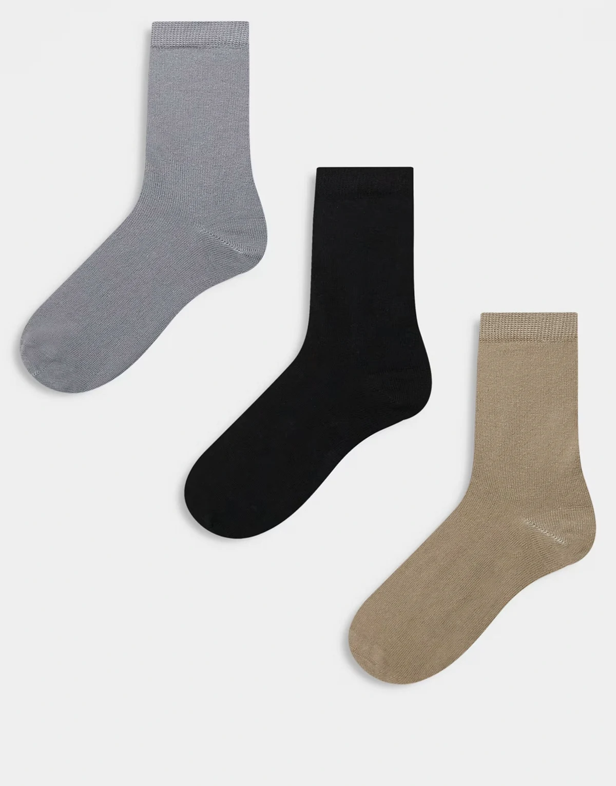 – 3er-Pack Socken mit hohem Baumwollanteil in verschiedenen Farben