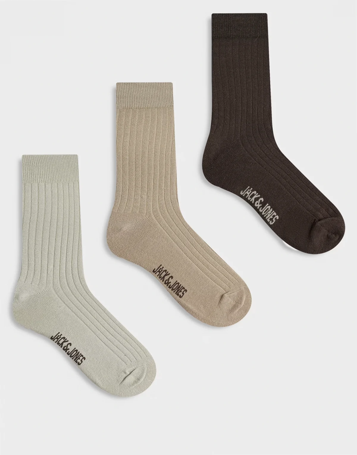 – 3er-Pack Socken in neutralen Farben