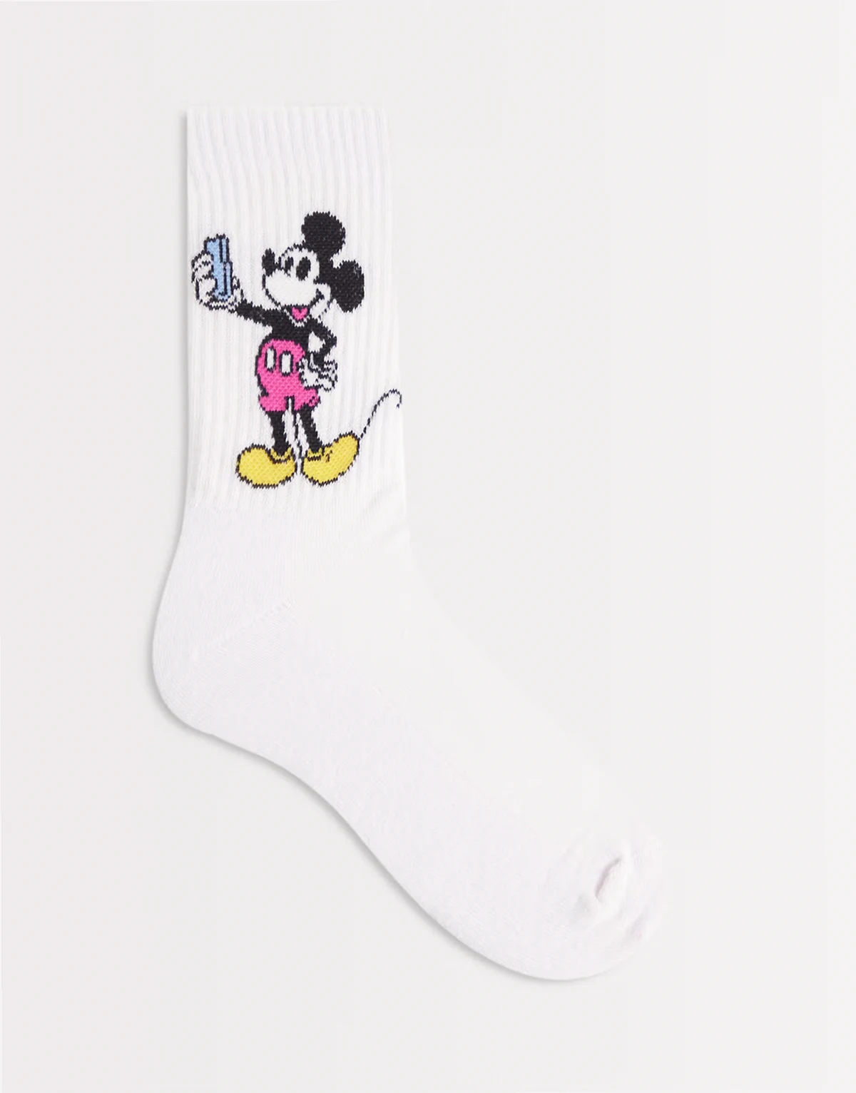– Socken in Weiß mit Disney Micky Maus-Grafik