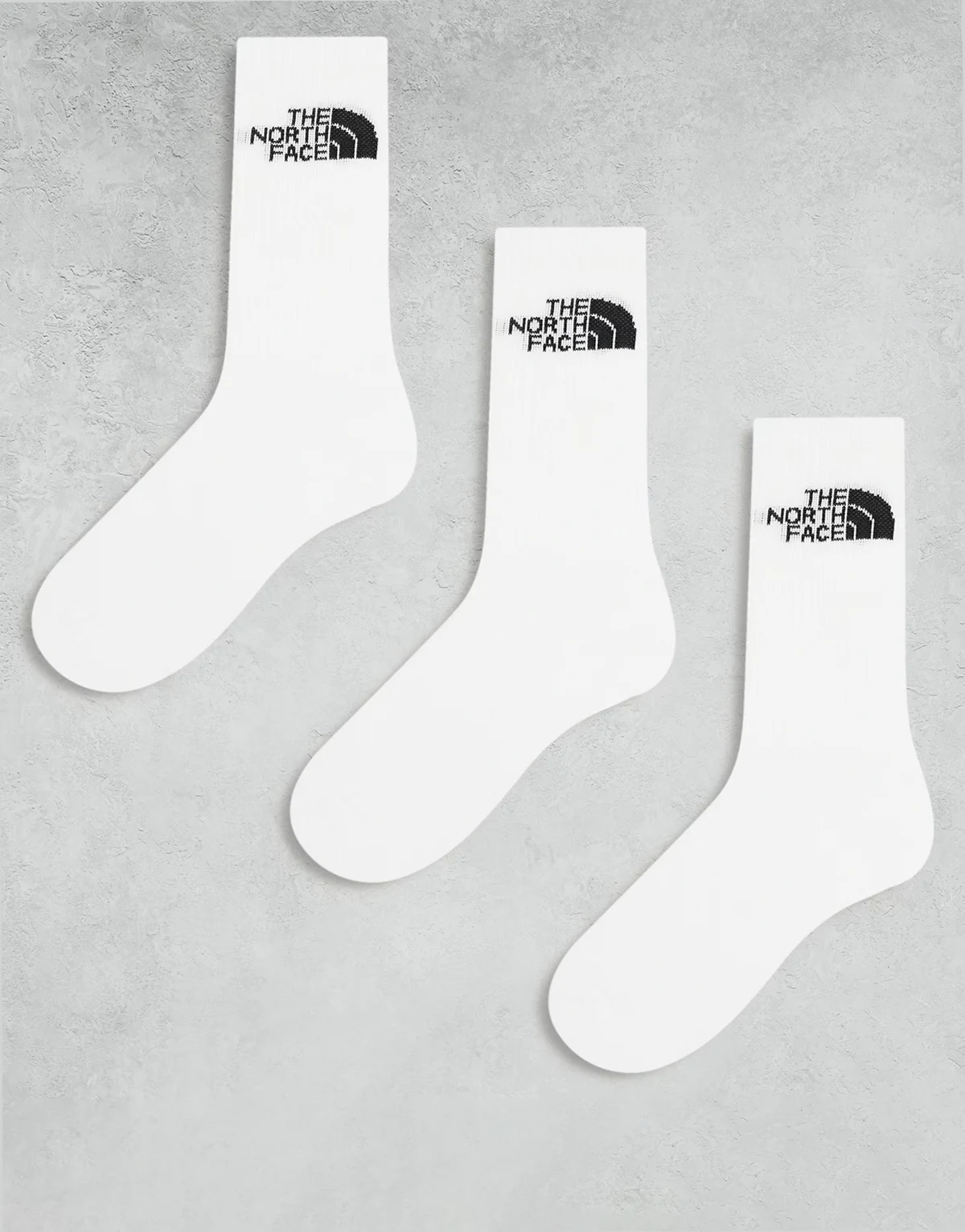 – Simple Dome – 3er-Pack Socken in Weiß mit Logo