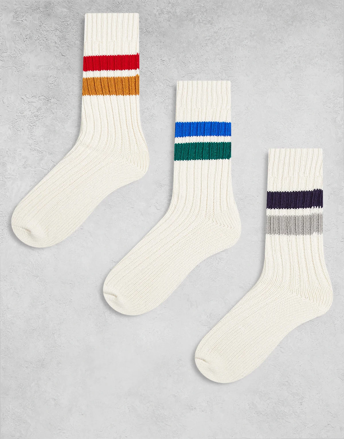 3-pack varsity socks in white