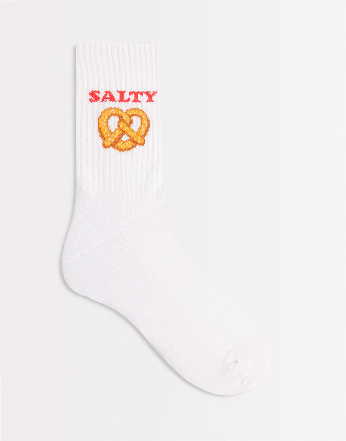 – Socken in Weiß mit „Salty“-Grafik