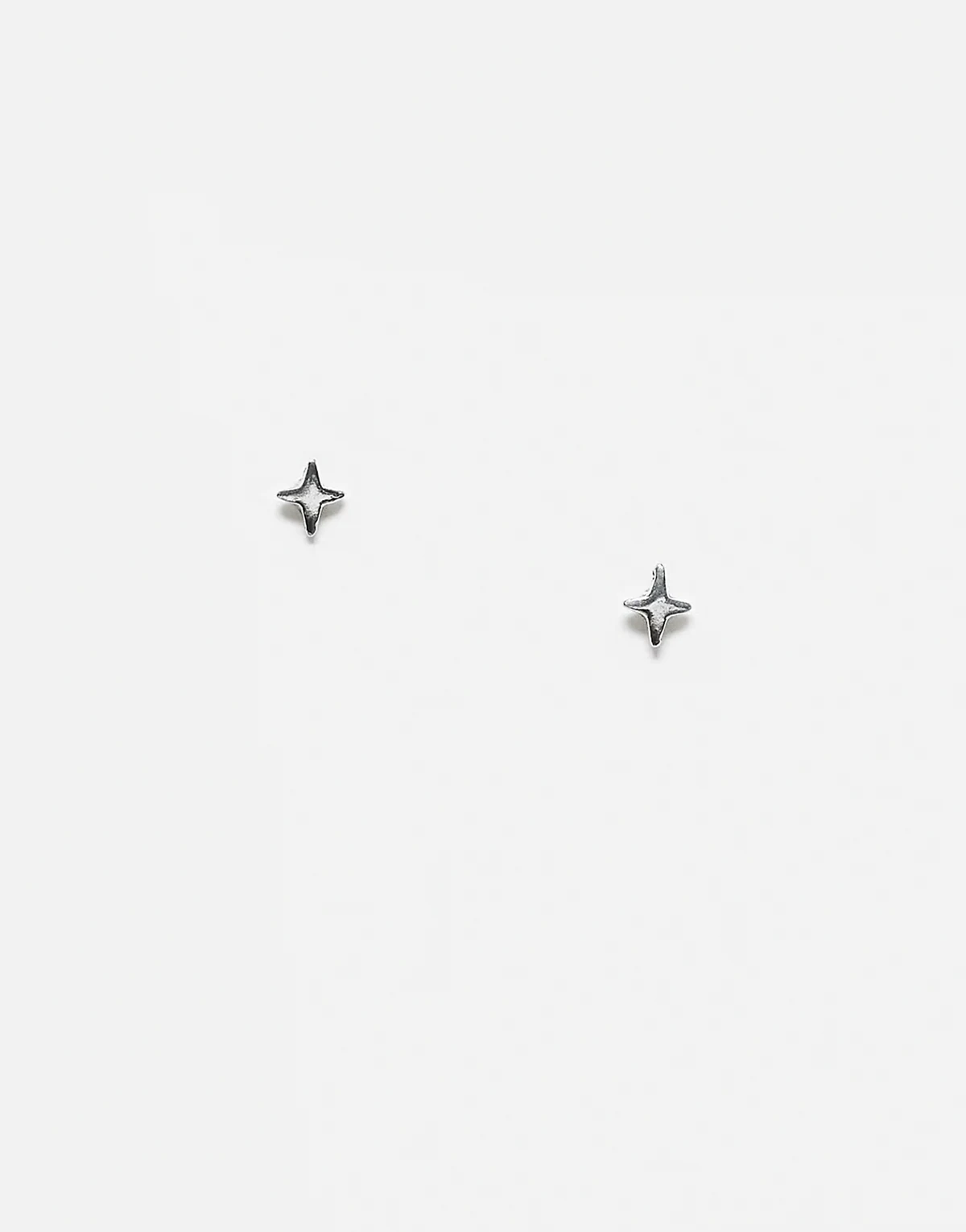 – Ohrstecker aus Sterlingsilber im 4-Punkte-Sterndesign