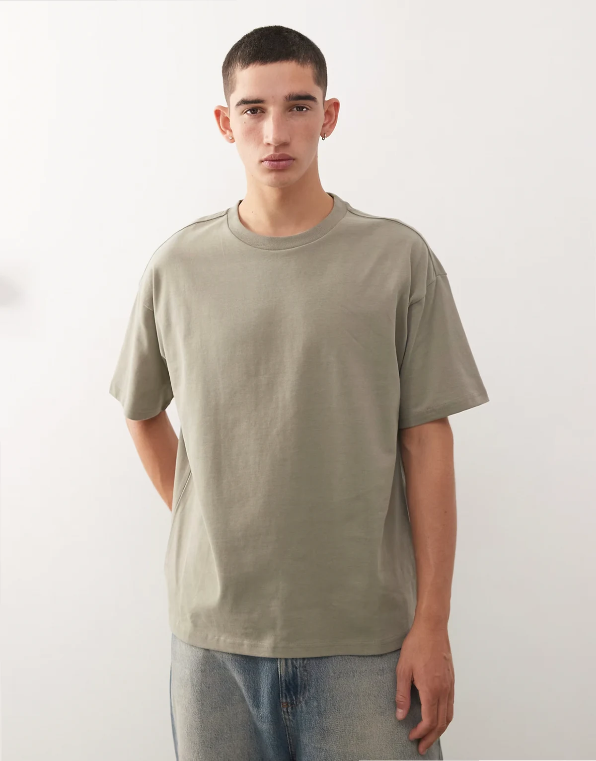 – Great – Kastiges T-Shirt in Khaki