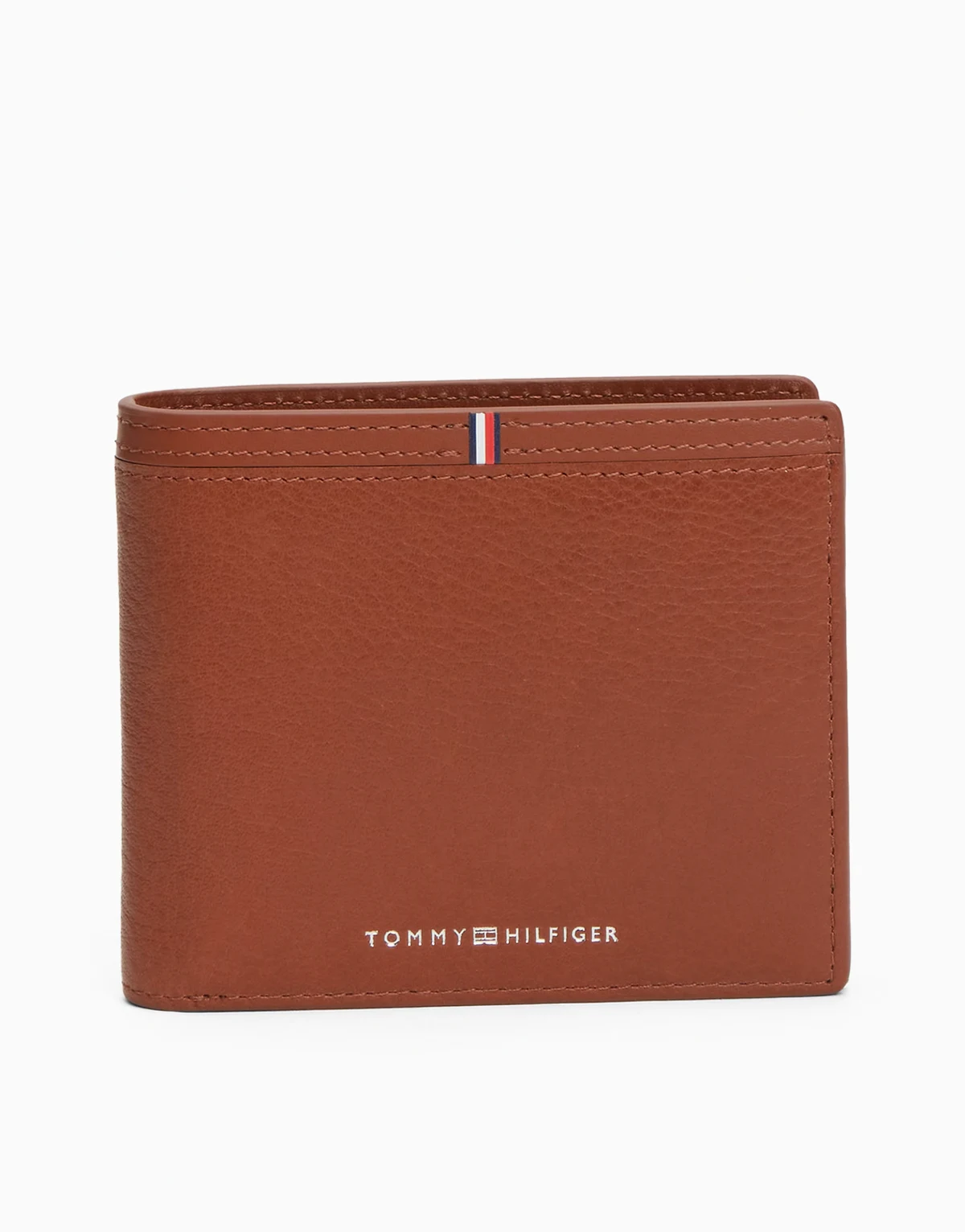 billfold leather wallet with coin pocket in brown