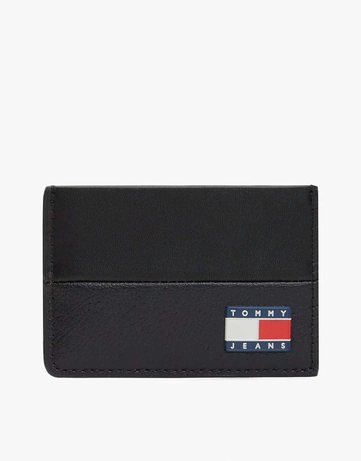 flag logo heritage card holder in black