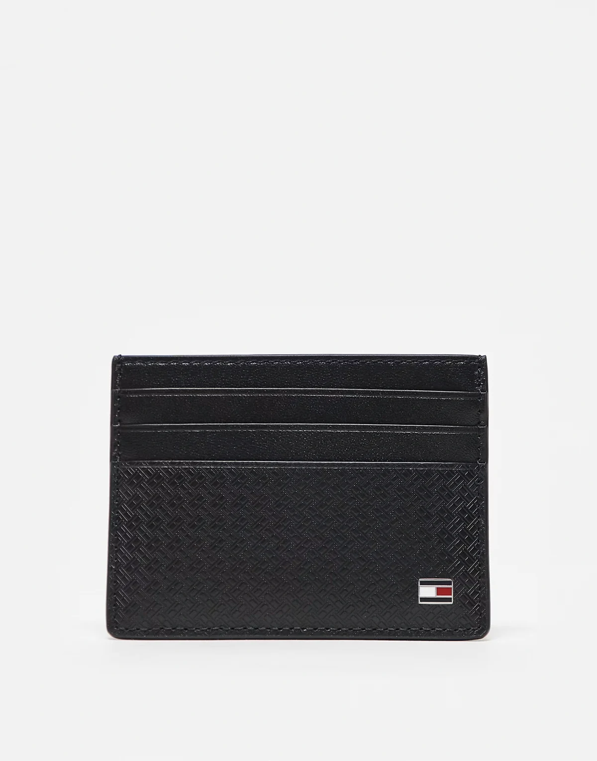 embossed card holder in black