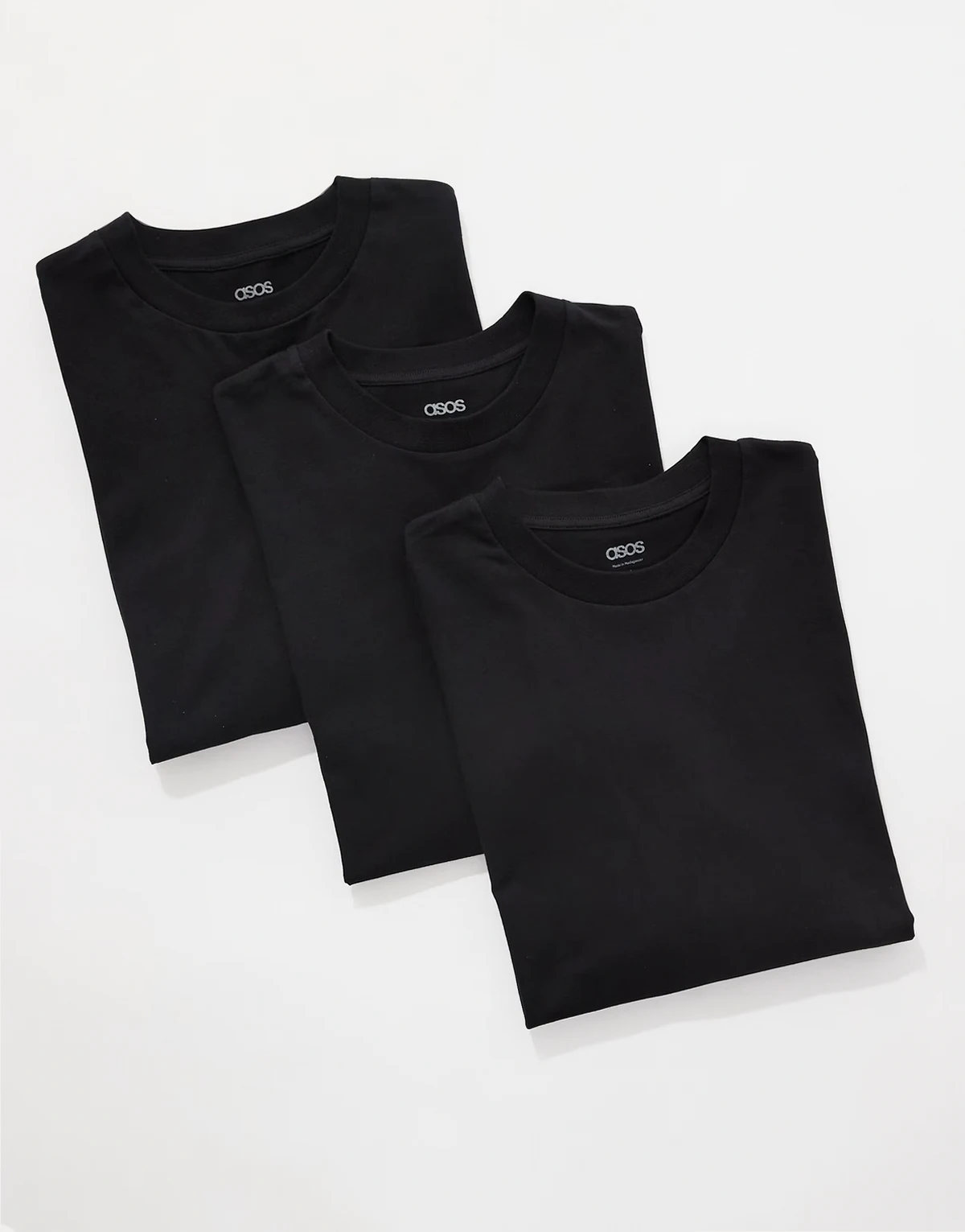 – Zestaw 3 czarnych T-shirtów oversize