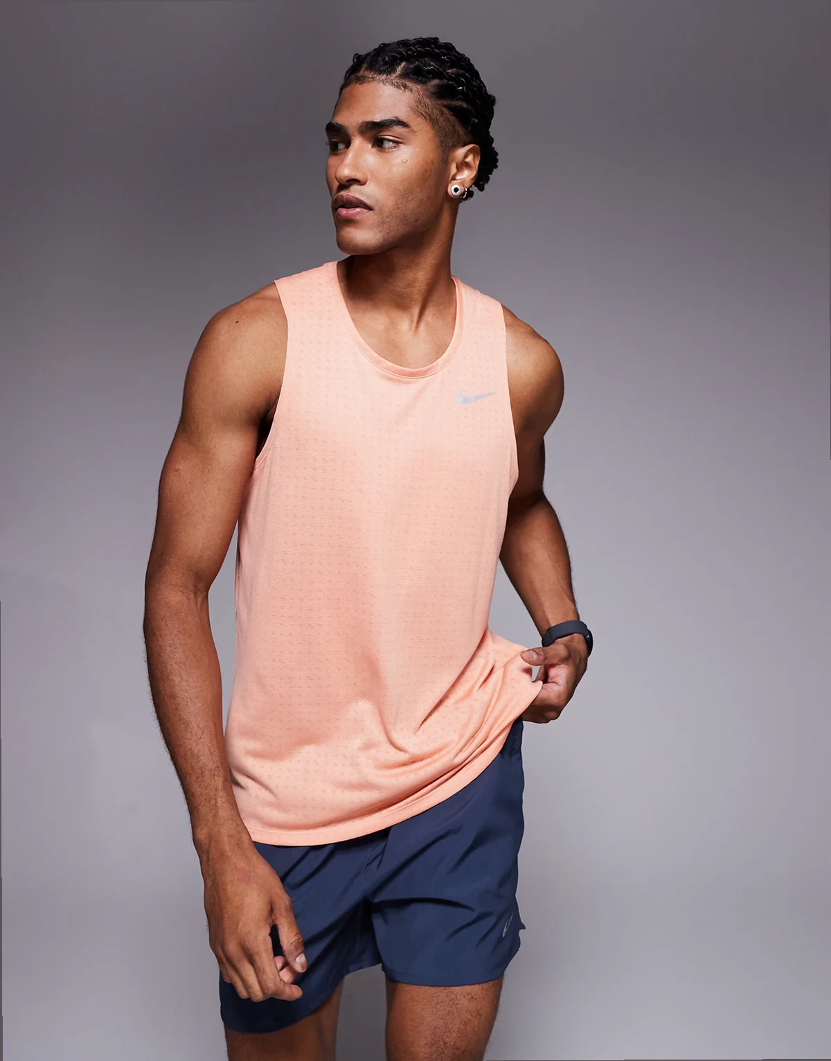 Dri-FIT Breathe Miler tank top in orange