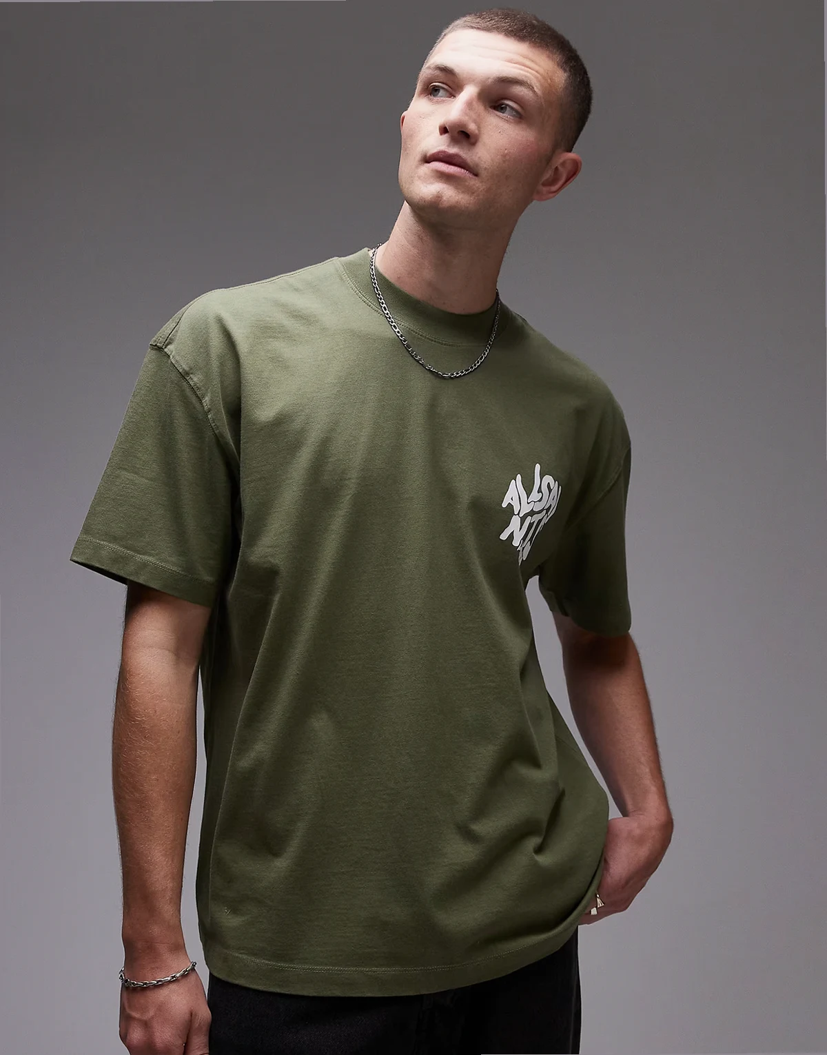 – Orlando – T-Shirt in Edengrün mit Rückenprint