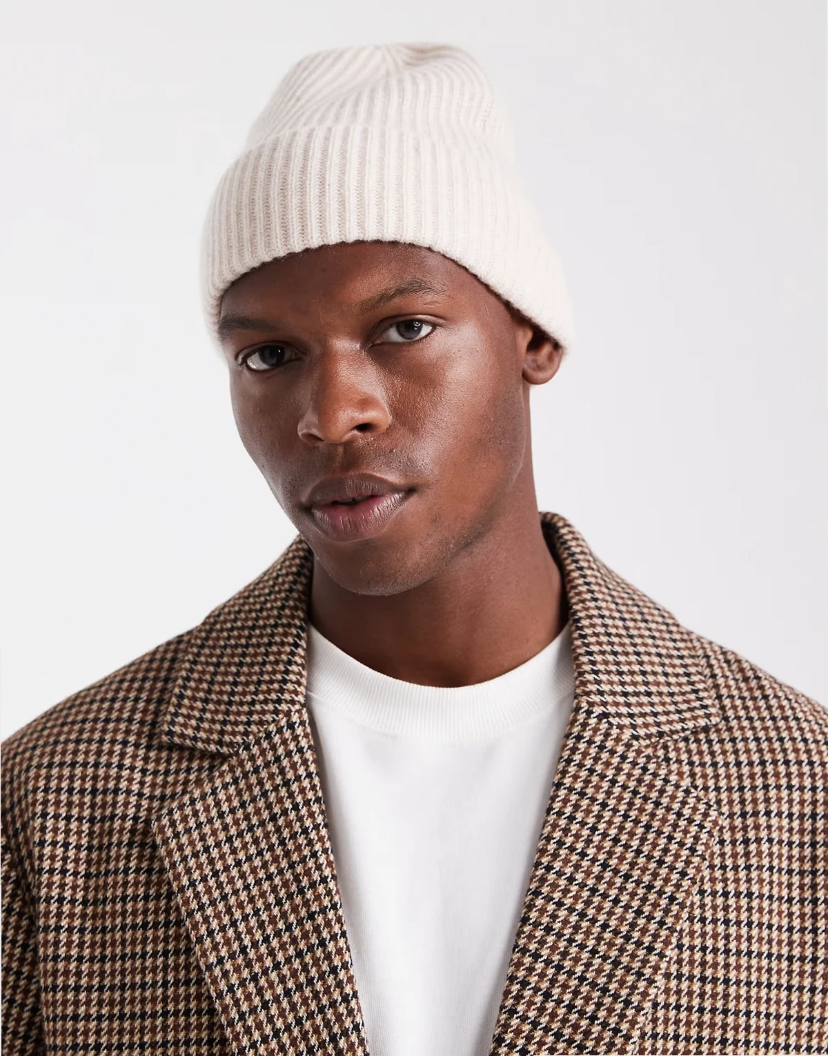 Premium – Hochwertige Mütze aus Wollmix in Beige