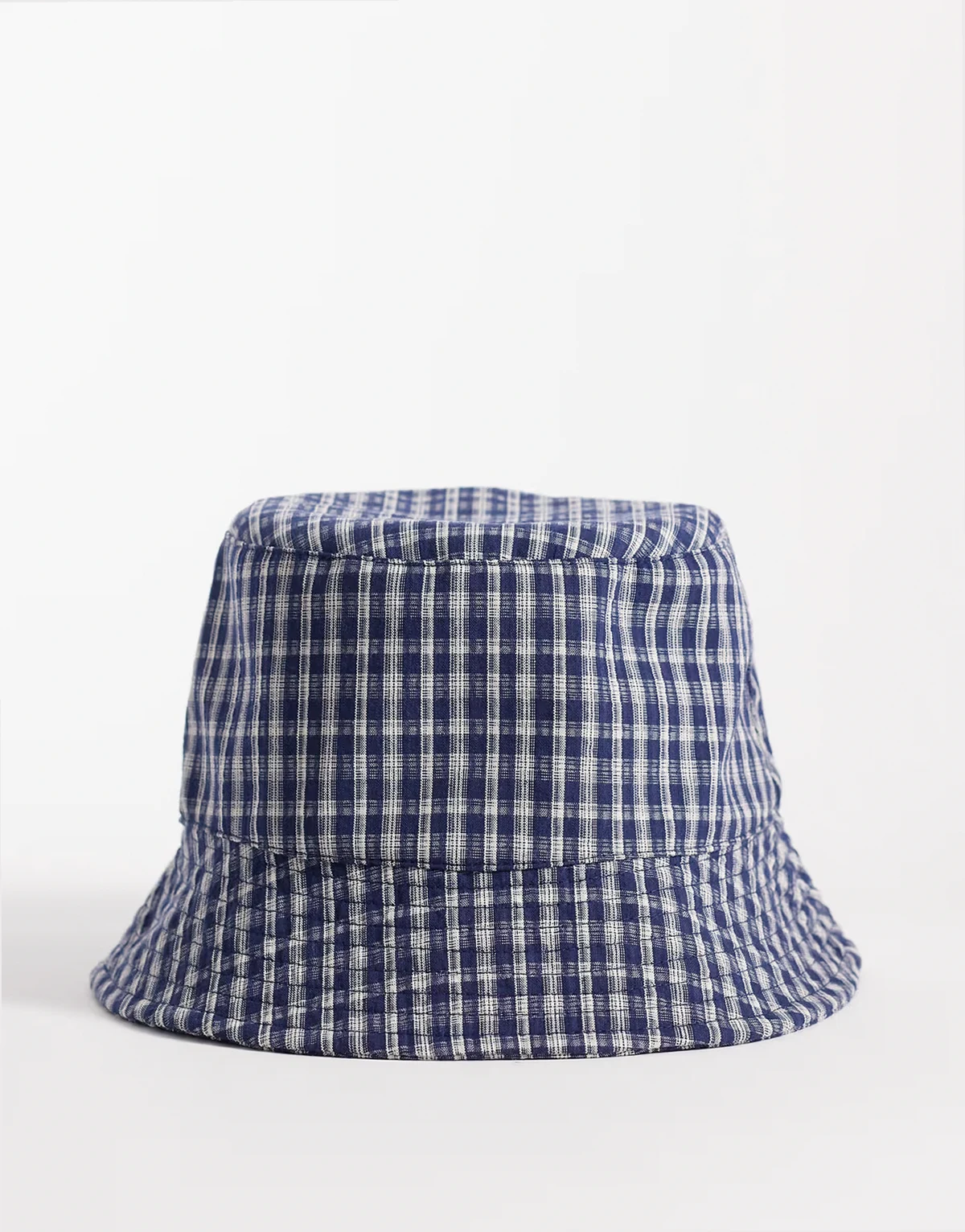 – Karierter Anglerhut in Marineblau