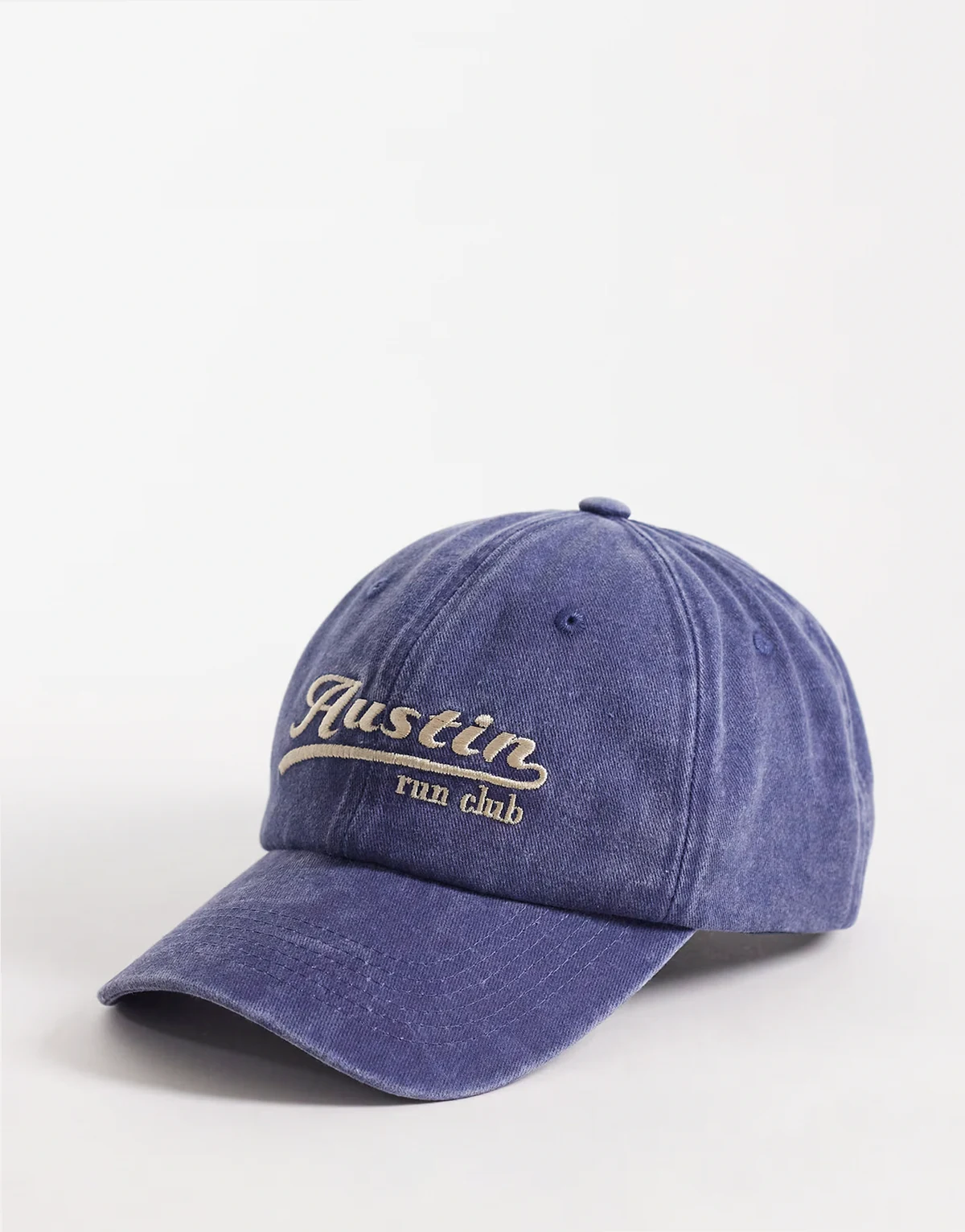 austin washed cap in navy
