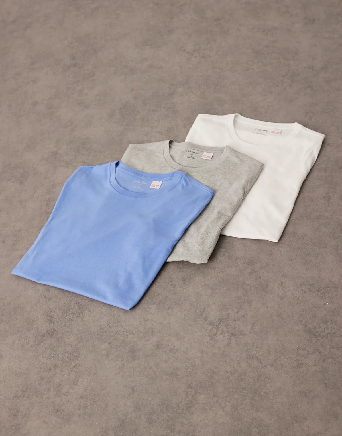 – 3er-Pack Loungewear-T-Shirts in Grau/Marineblau/Blaugrün