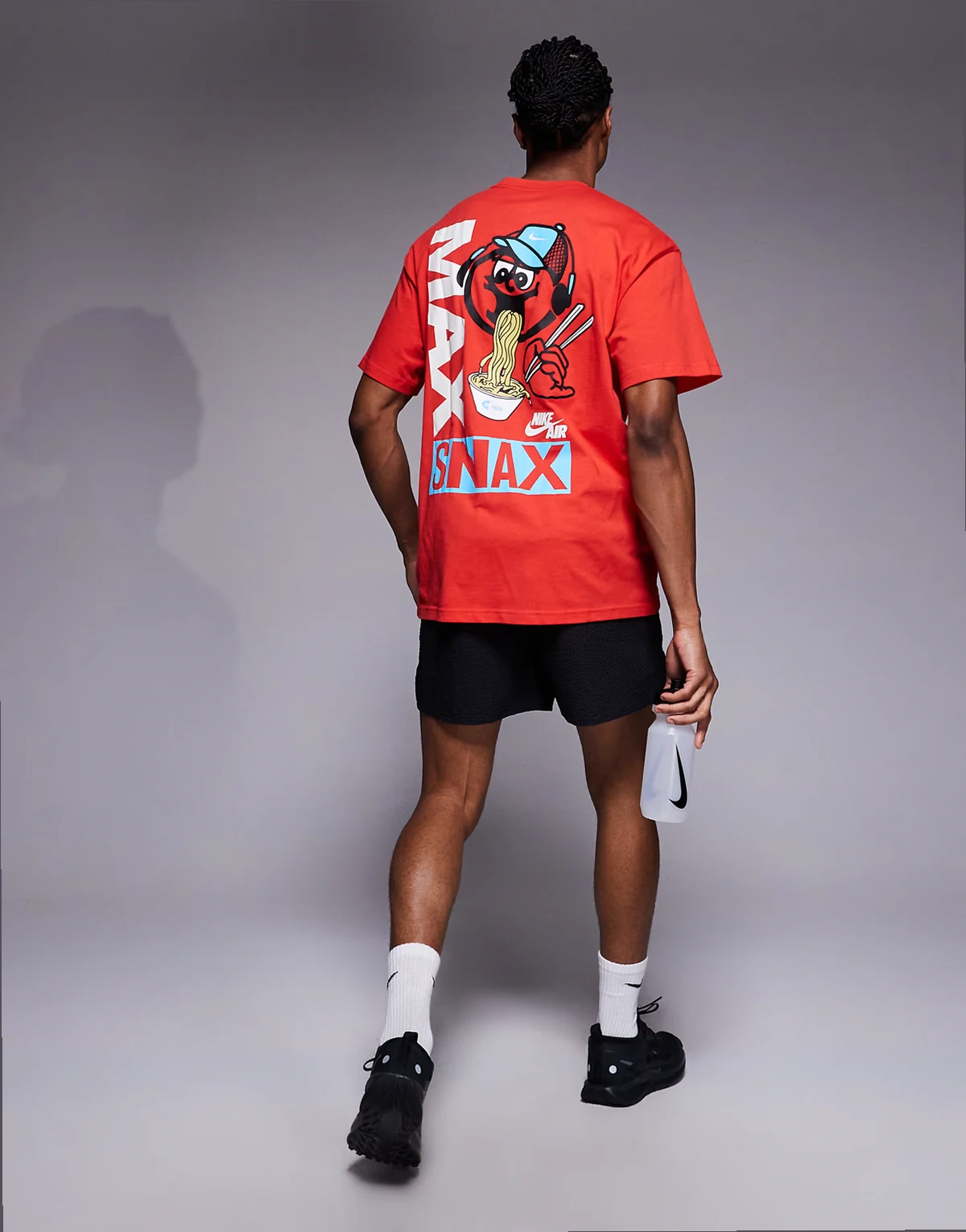 Sole Food back print t-shirt in red