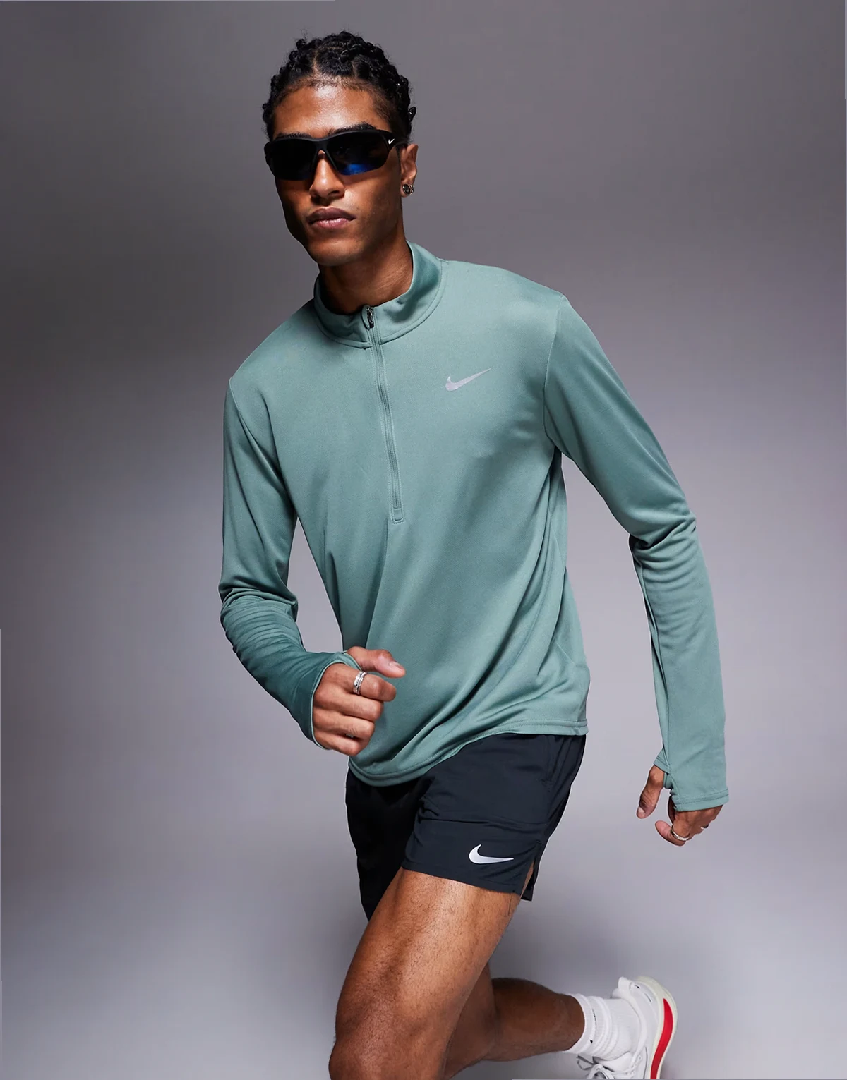 Dri-FIT pacer long sleeve top in green