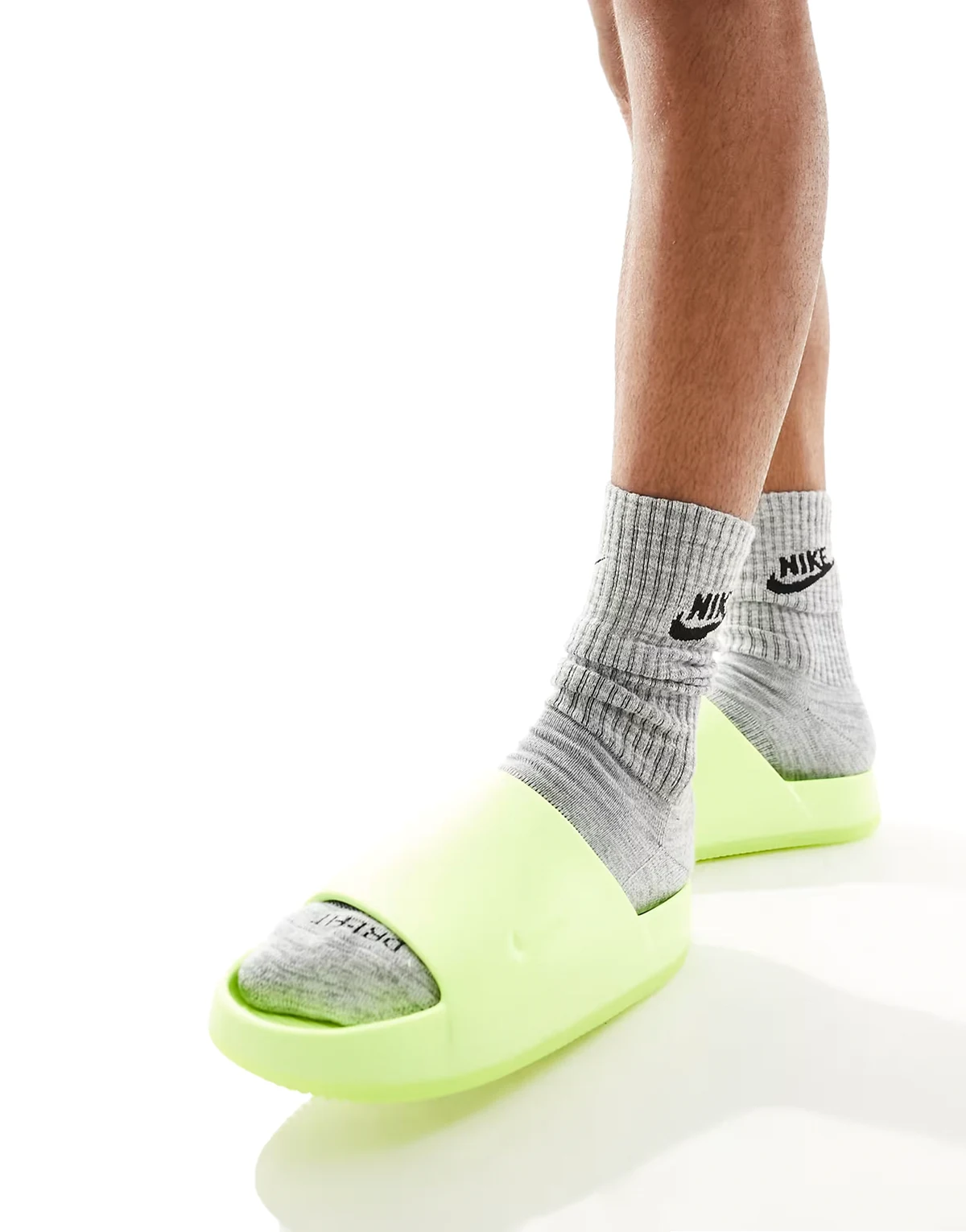 Calm Mule slides in volt green