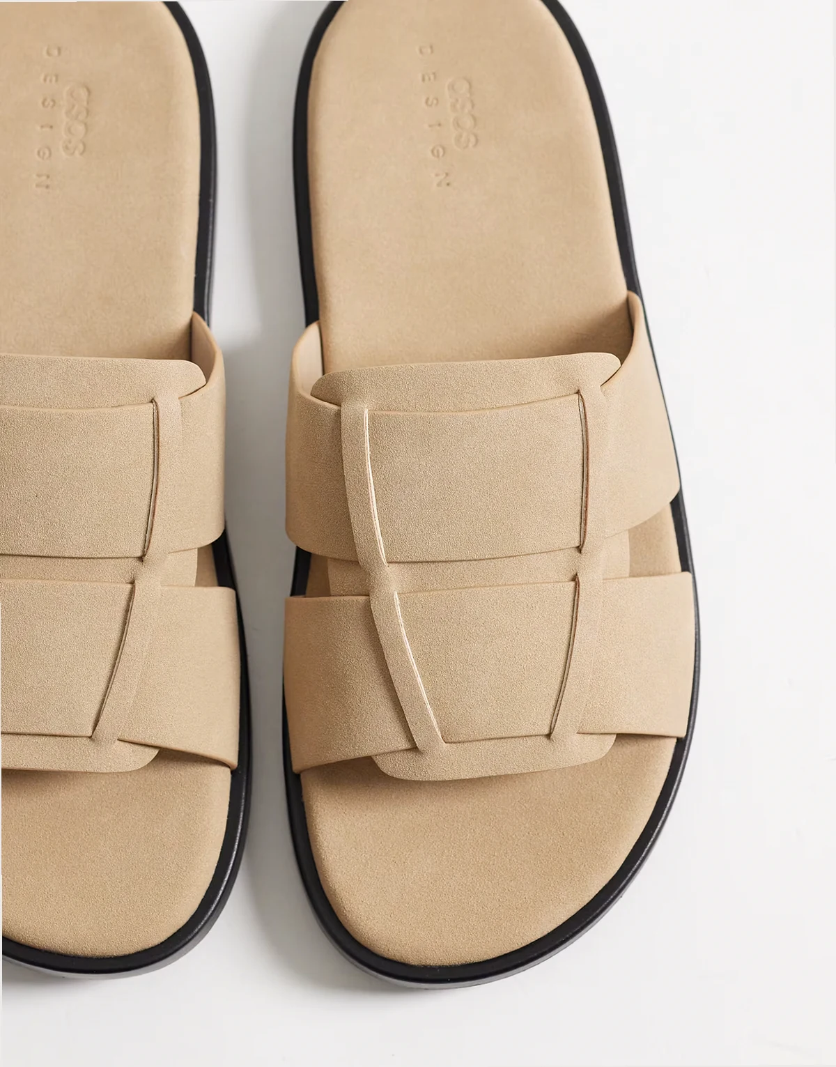 sandal slides in stone