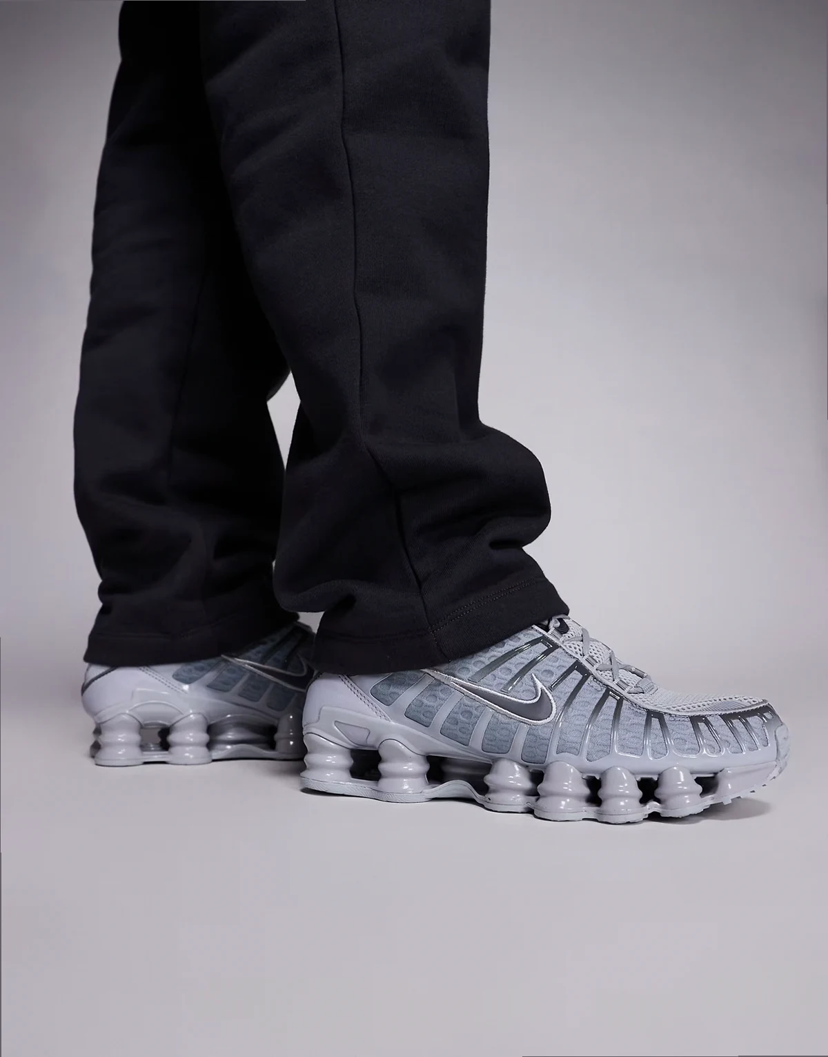 Shox TL sneakers in gray and silver