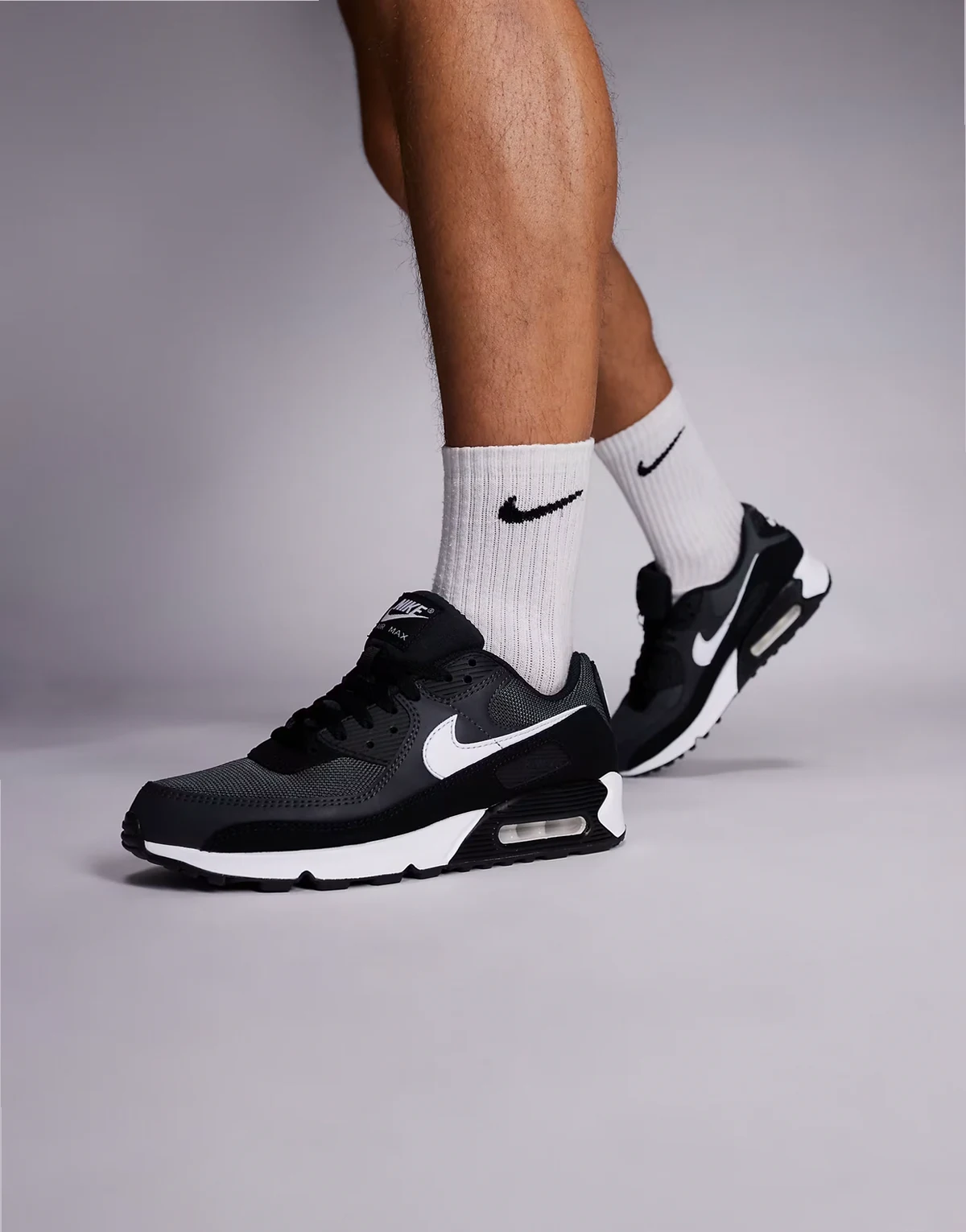 Air Max 90 sneakers in gray and white