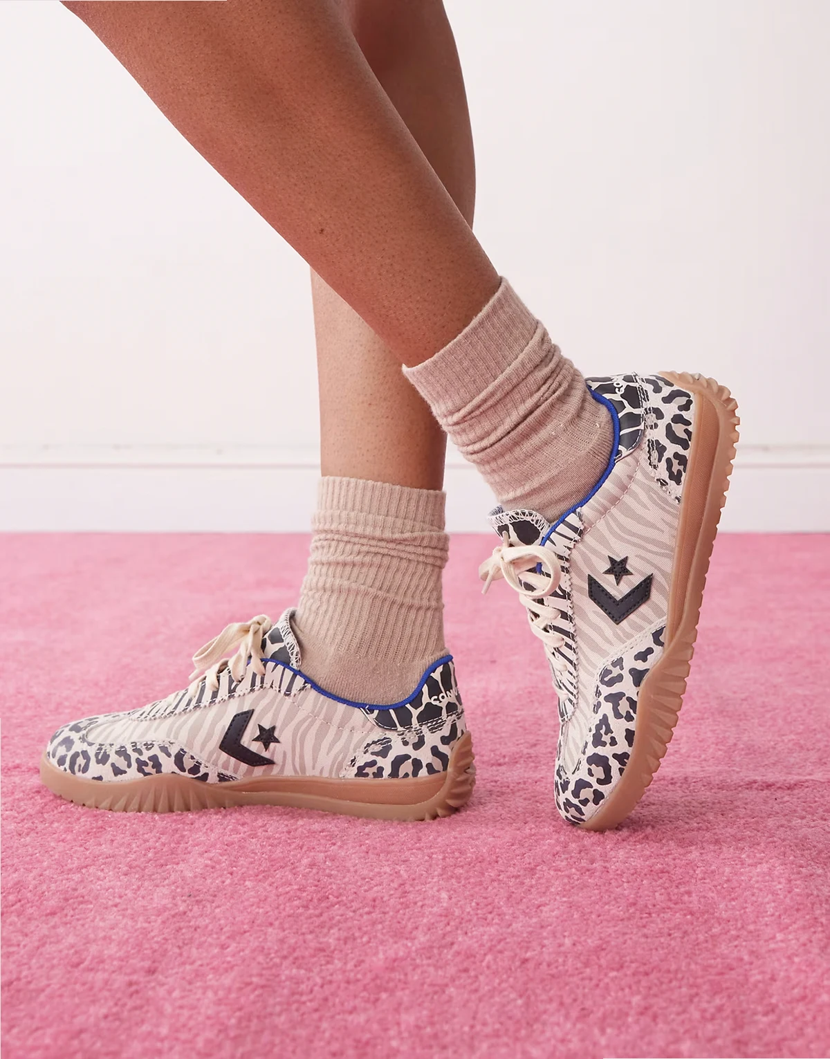 Run Star sneakers in leopard print