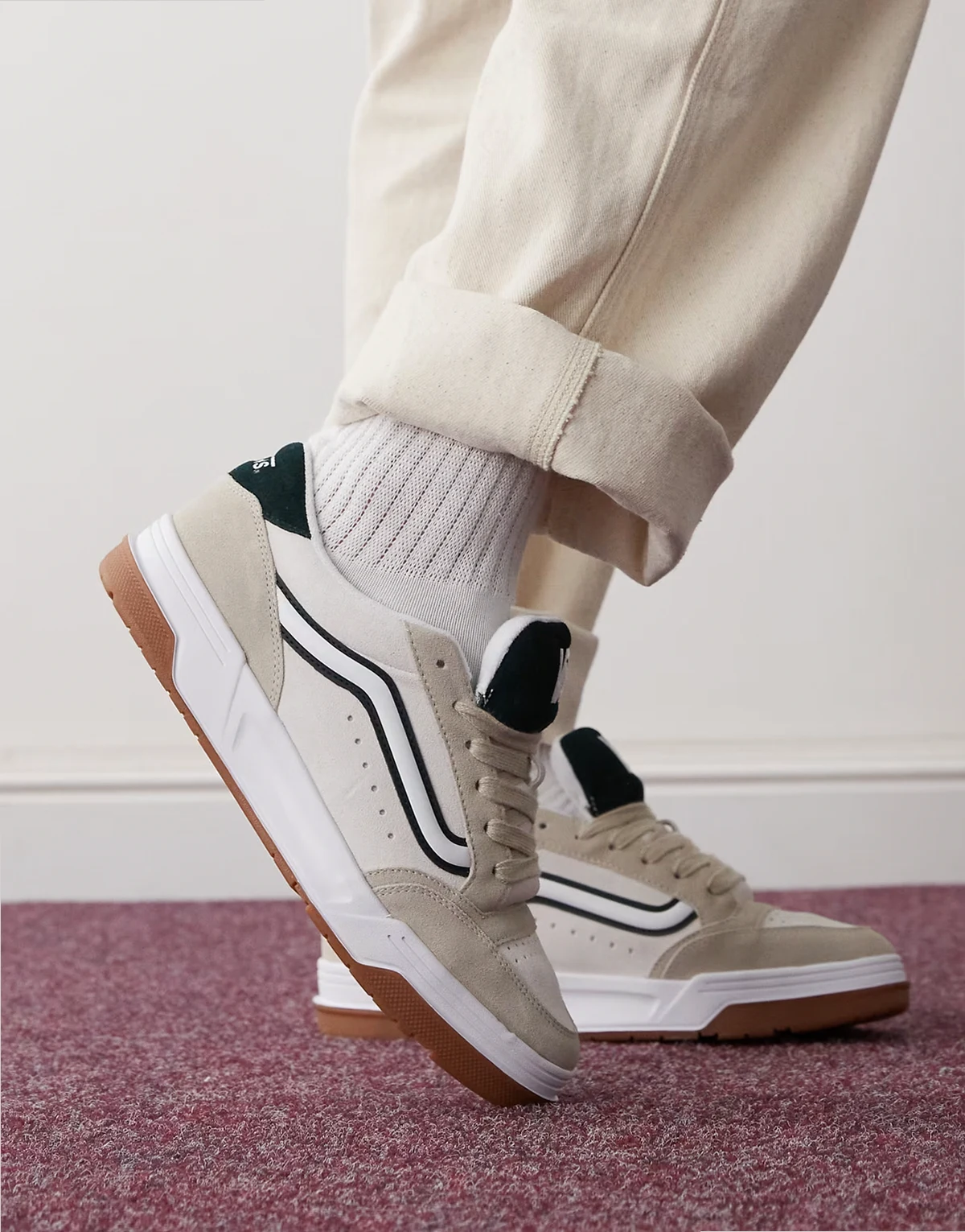 Hylane sneakers in tri-tone khaki