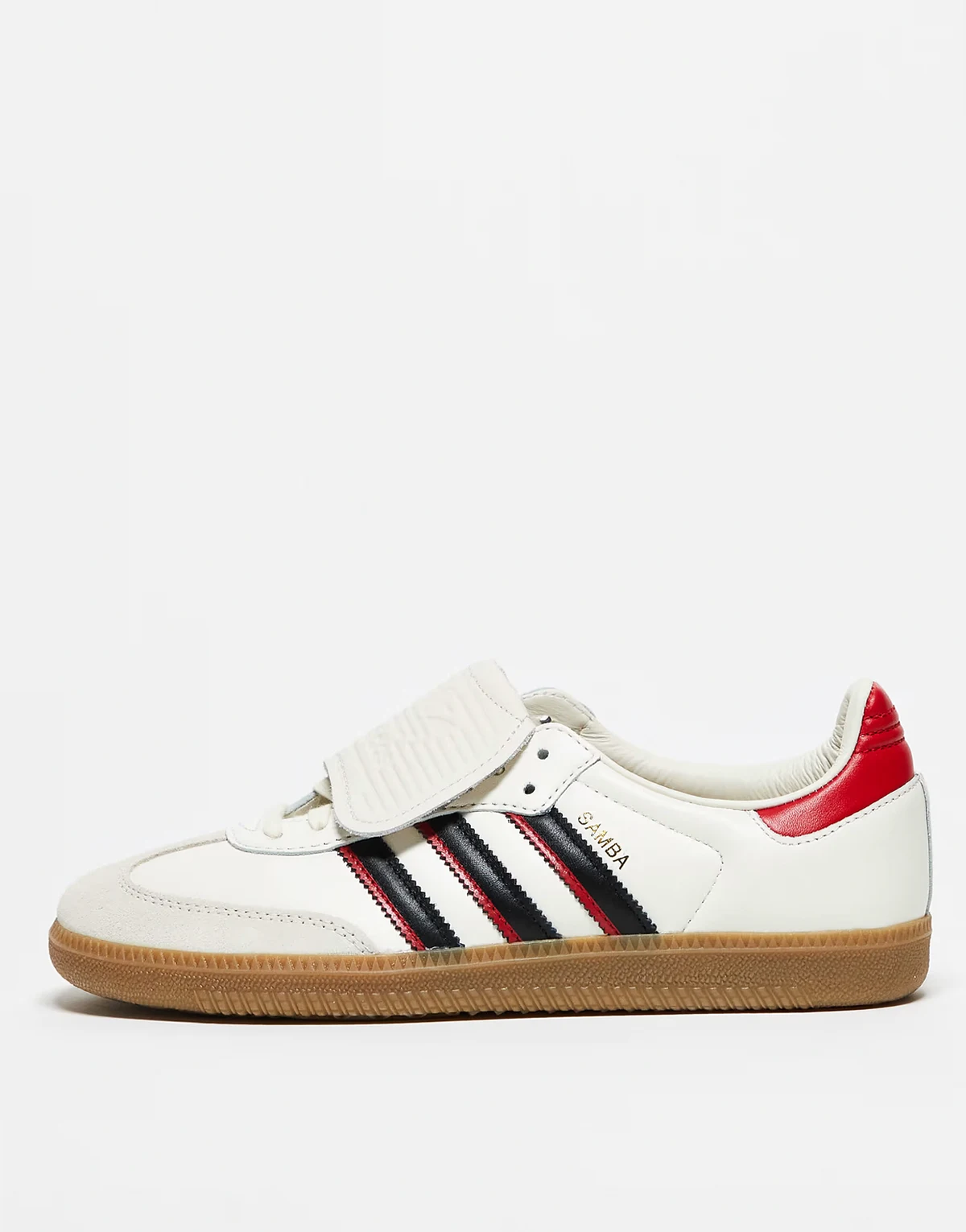 Samba LT sneakers in white with red heel tabs