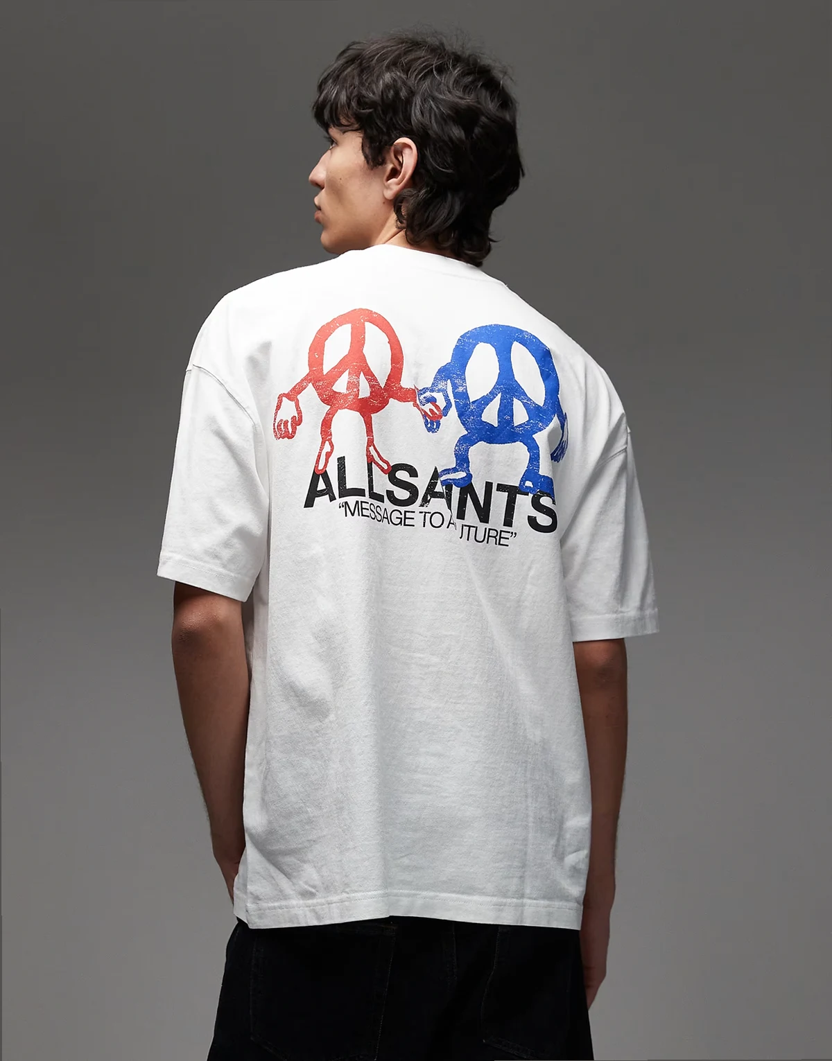 – Bedfellow – T-Shirt in Weiß mit Grafikprint