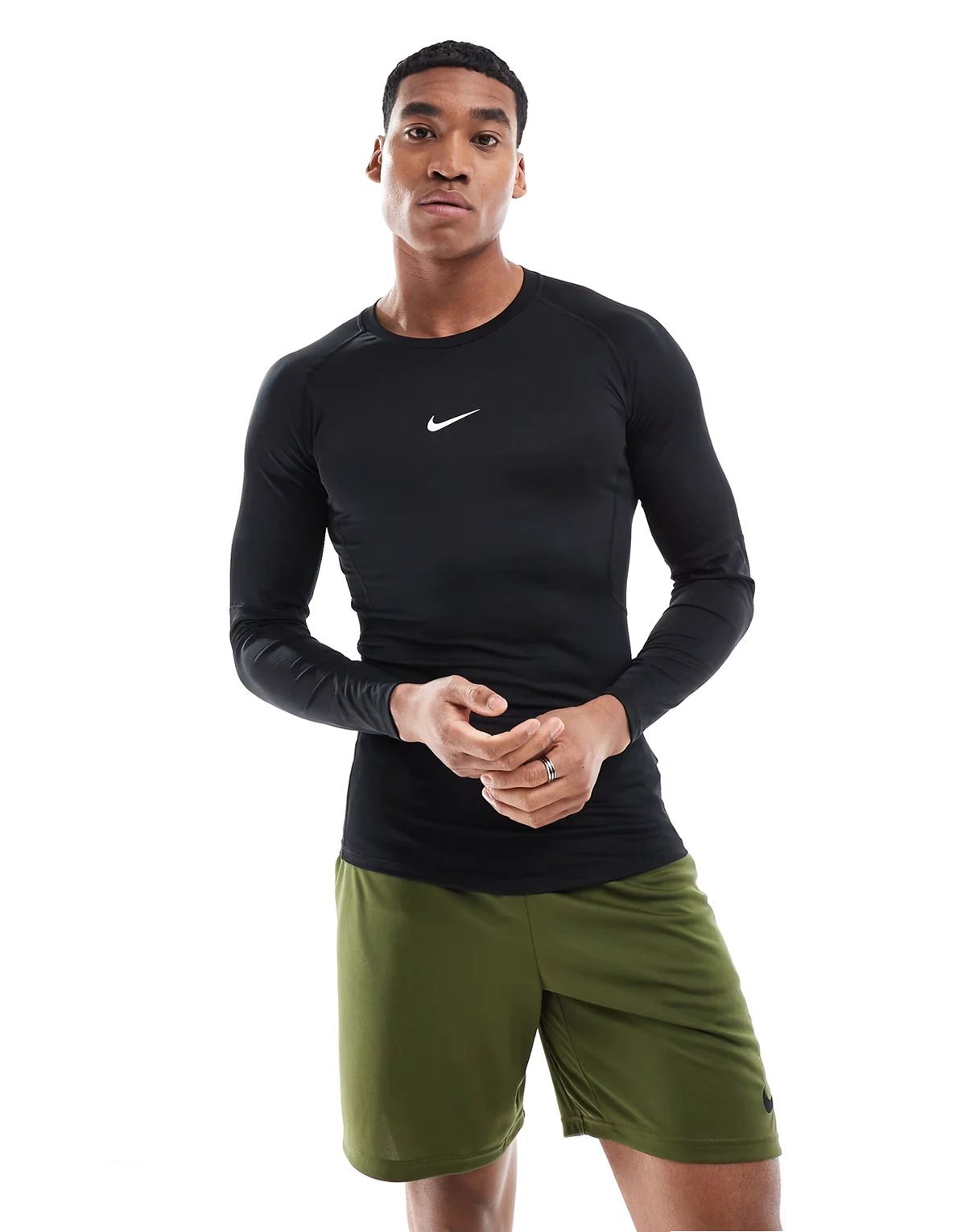 Pro tight longsleeve top in black