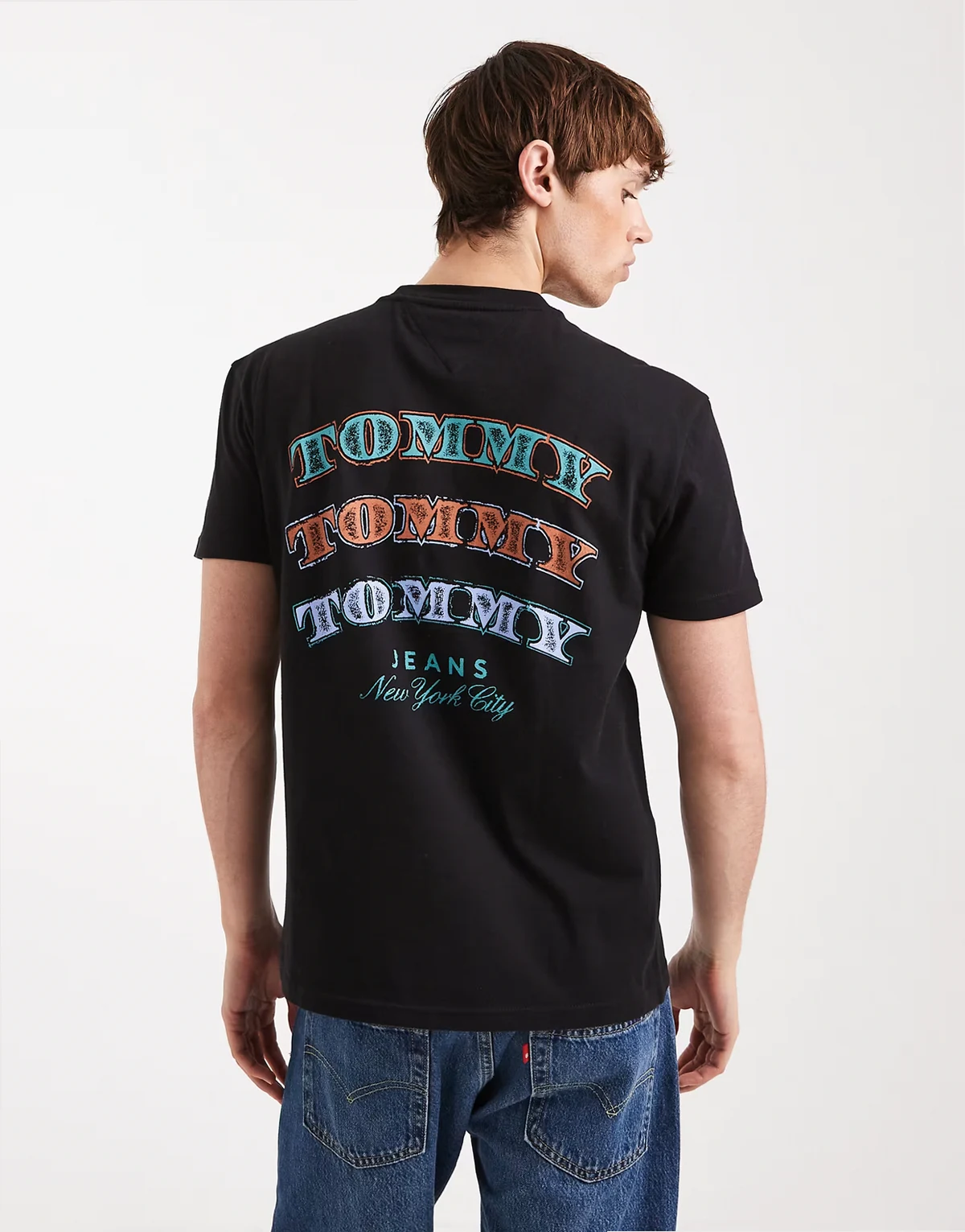 dollar stack logo t-shirt in black