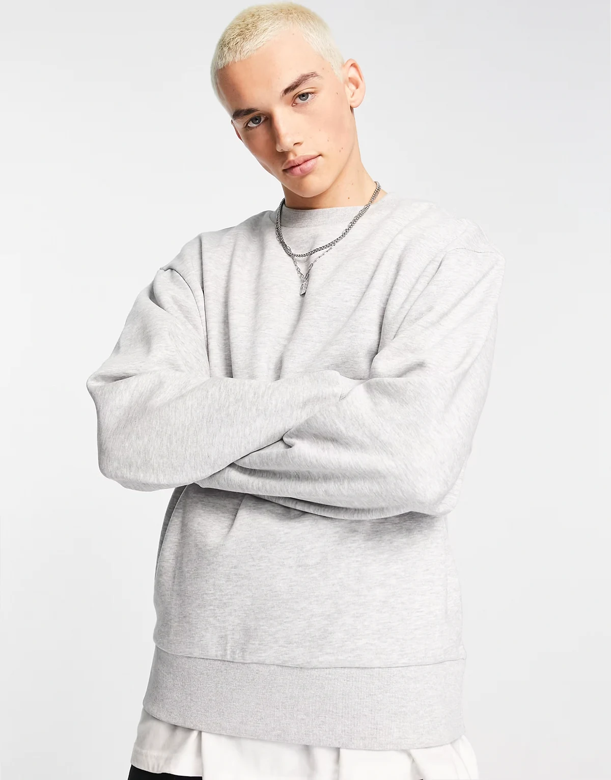 sweatshirt in gray marl