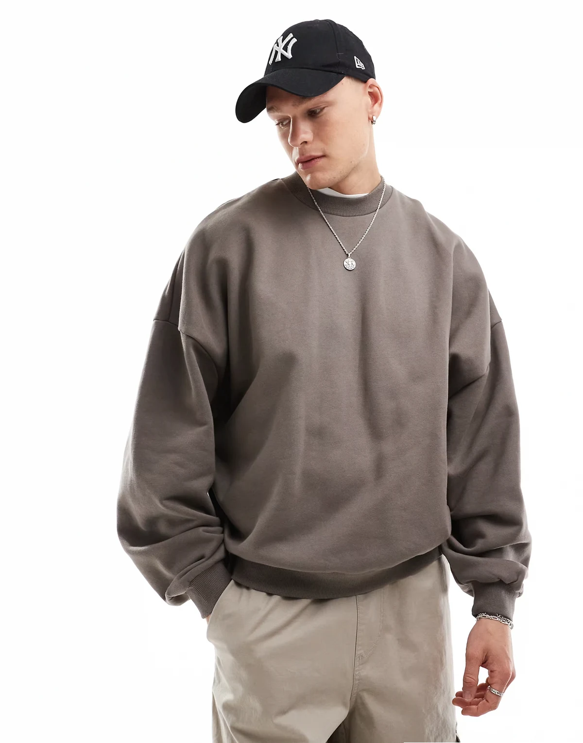 Premium – Brązowa bluza extreme oversize o gramaturze 400 g/m²