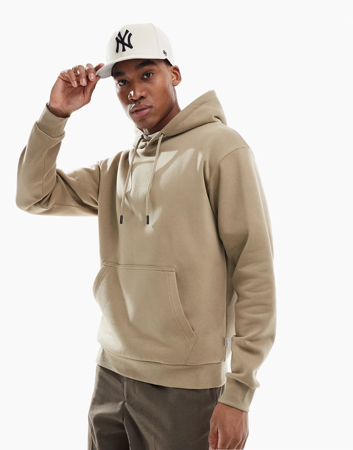oversized hoodie in beige