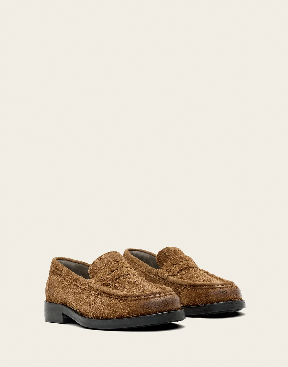Bloom textured loafers in brown